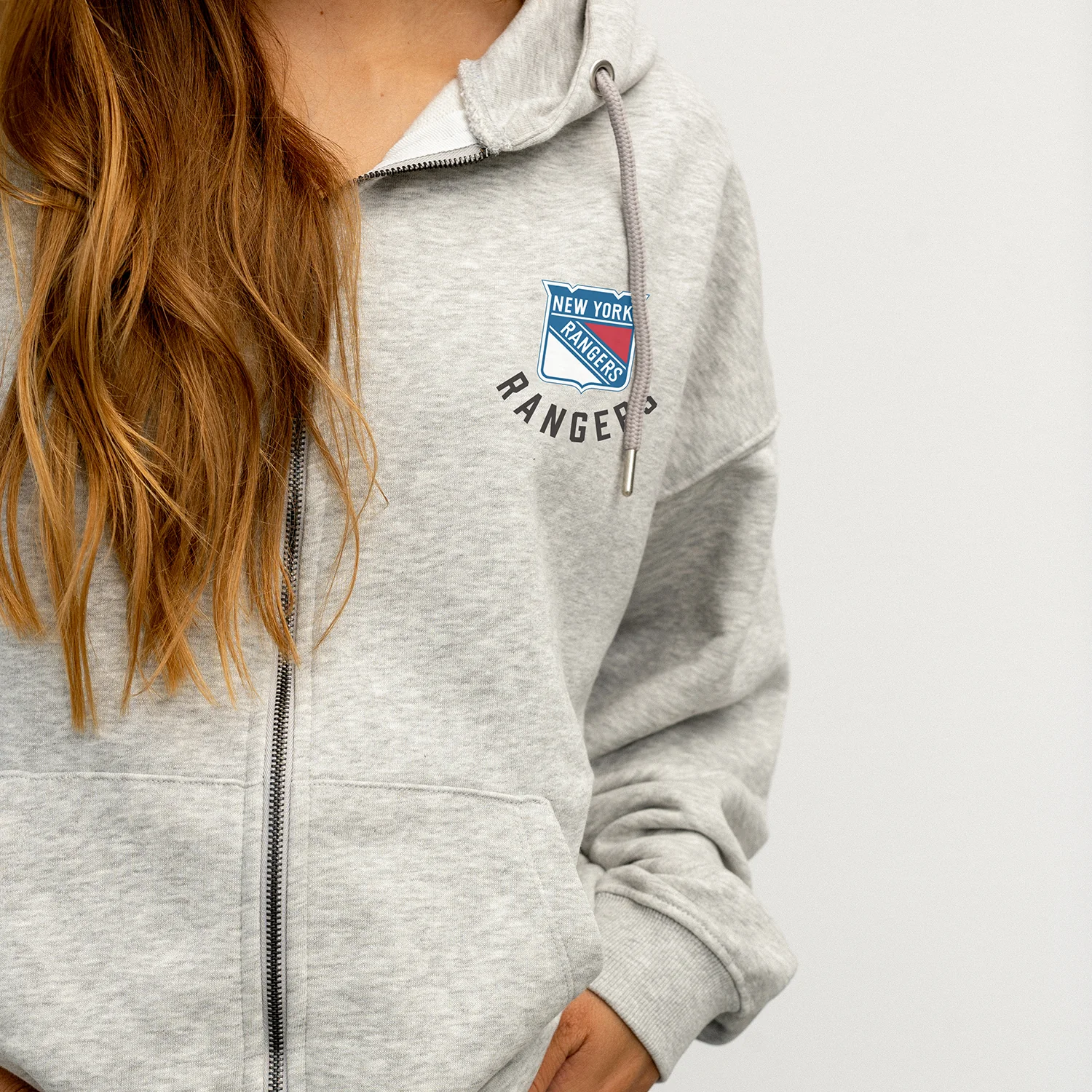 Women's Line Change Rangers Team Zip Up Hoodie - Image 4