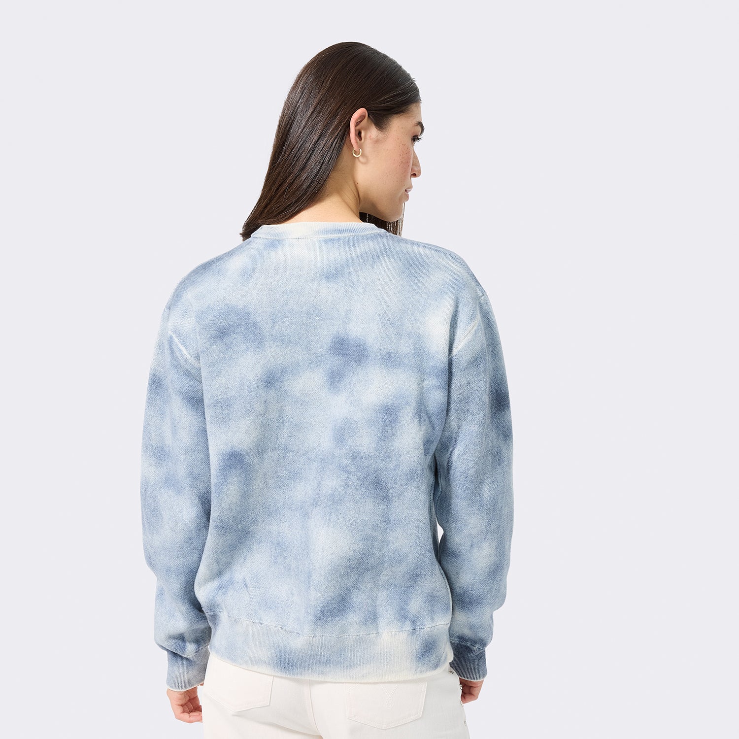 Terez Rangers Tonal Tie Dye Knit Cotton Sweater - Image 2