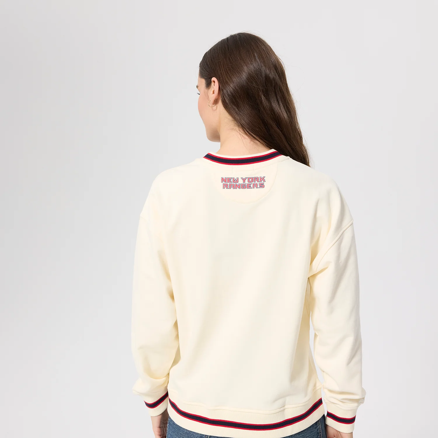 Terez Rangers Liberty Cotton V-Neck Sweater - Image 2