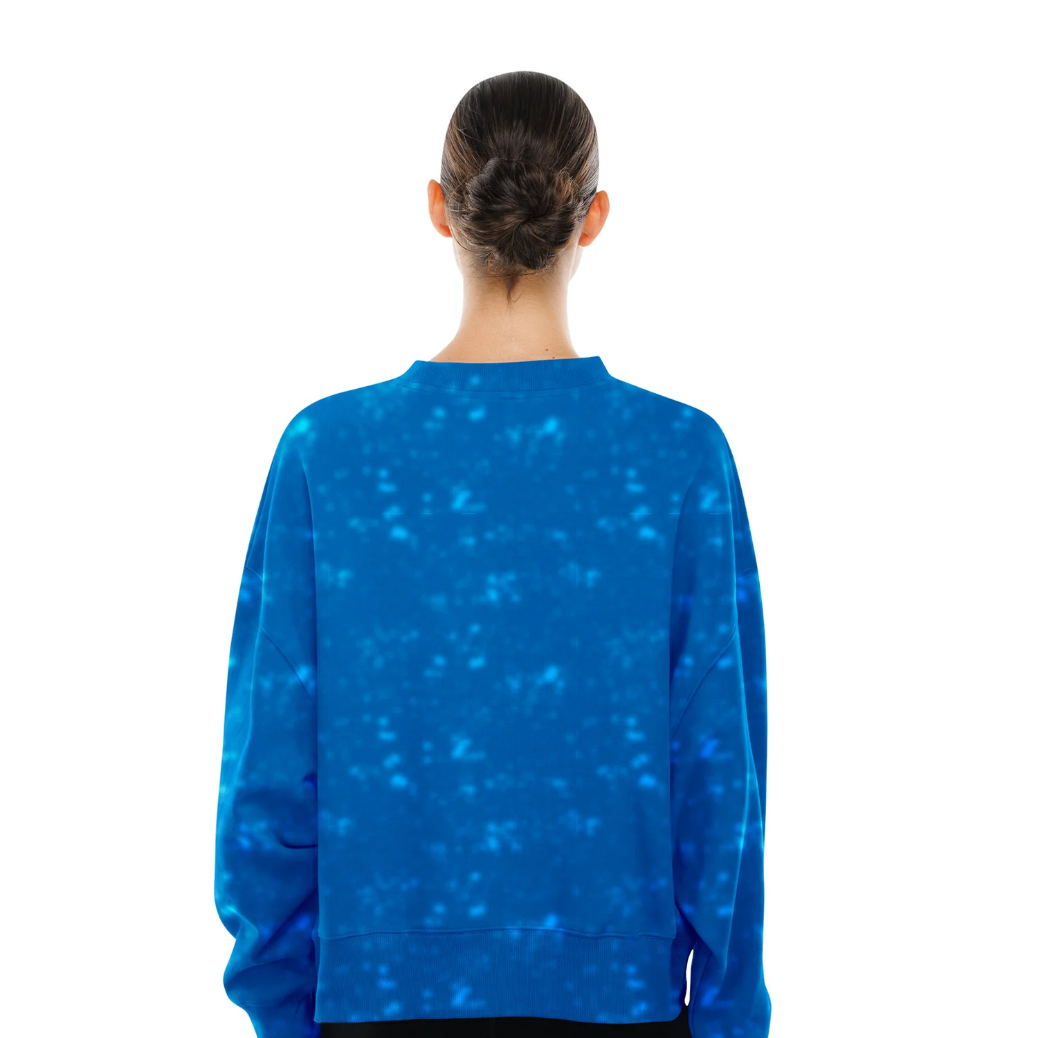 Women's New Era Rangers Throwback Collection Boxy Mineral Washed French Terry Crew - Image 2