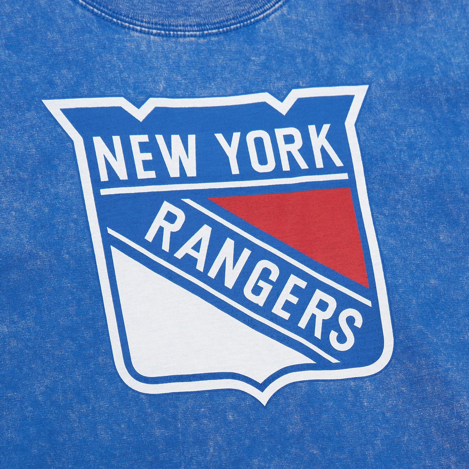 Women's Mitchell & Ness Rangers Logo Boxy Crop Tee - Image 3