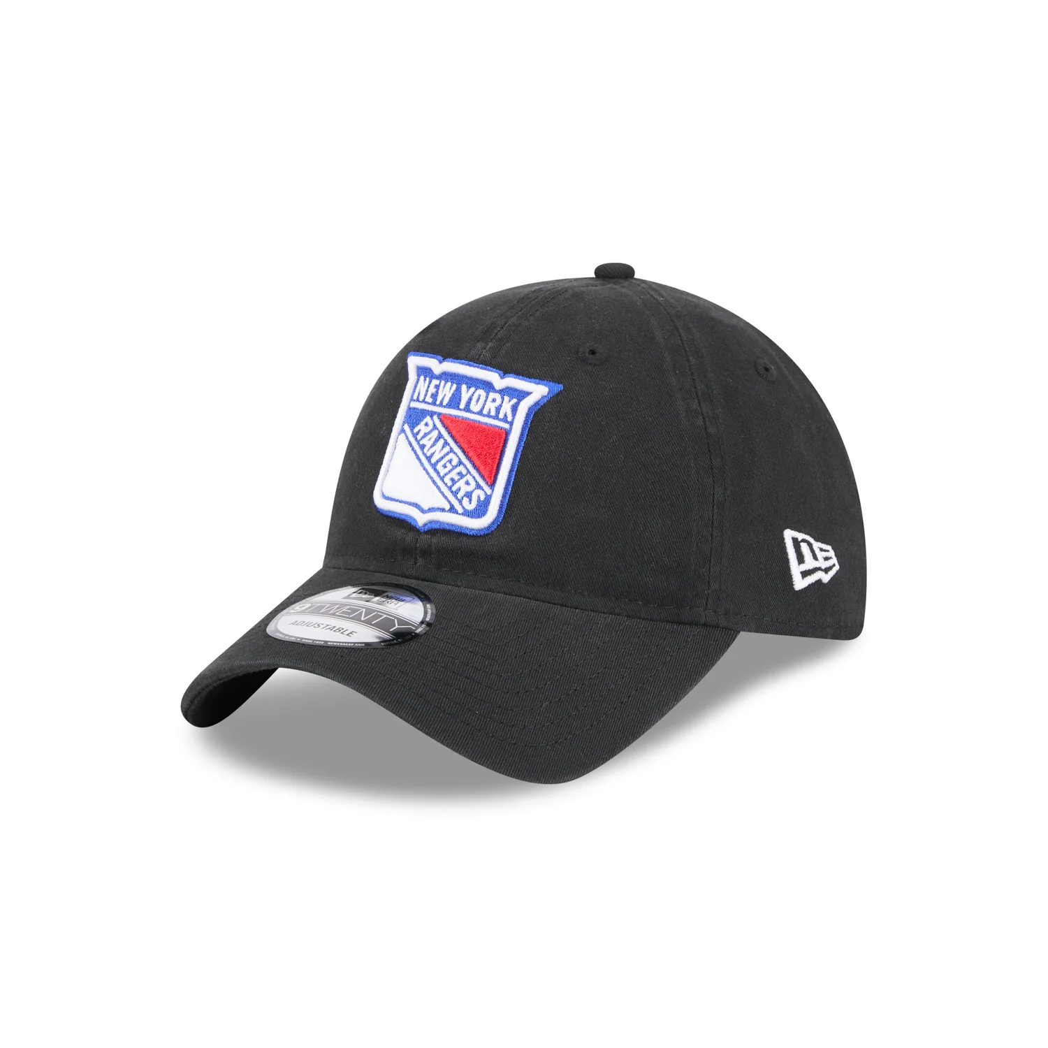 New Era Rangers Black Primary Logo 920 Adjustable Hat