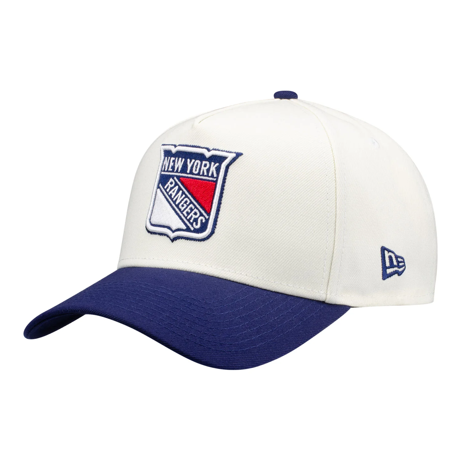 New Era Rangers Primary Logo Two-Tone Cream/Navy 940 A-Frame Snapback - Image 2