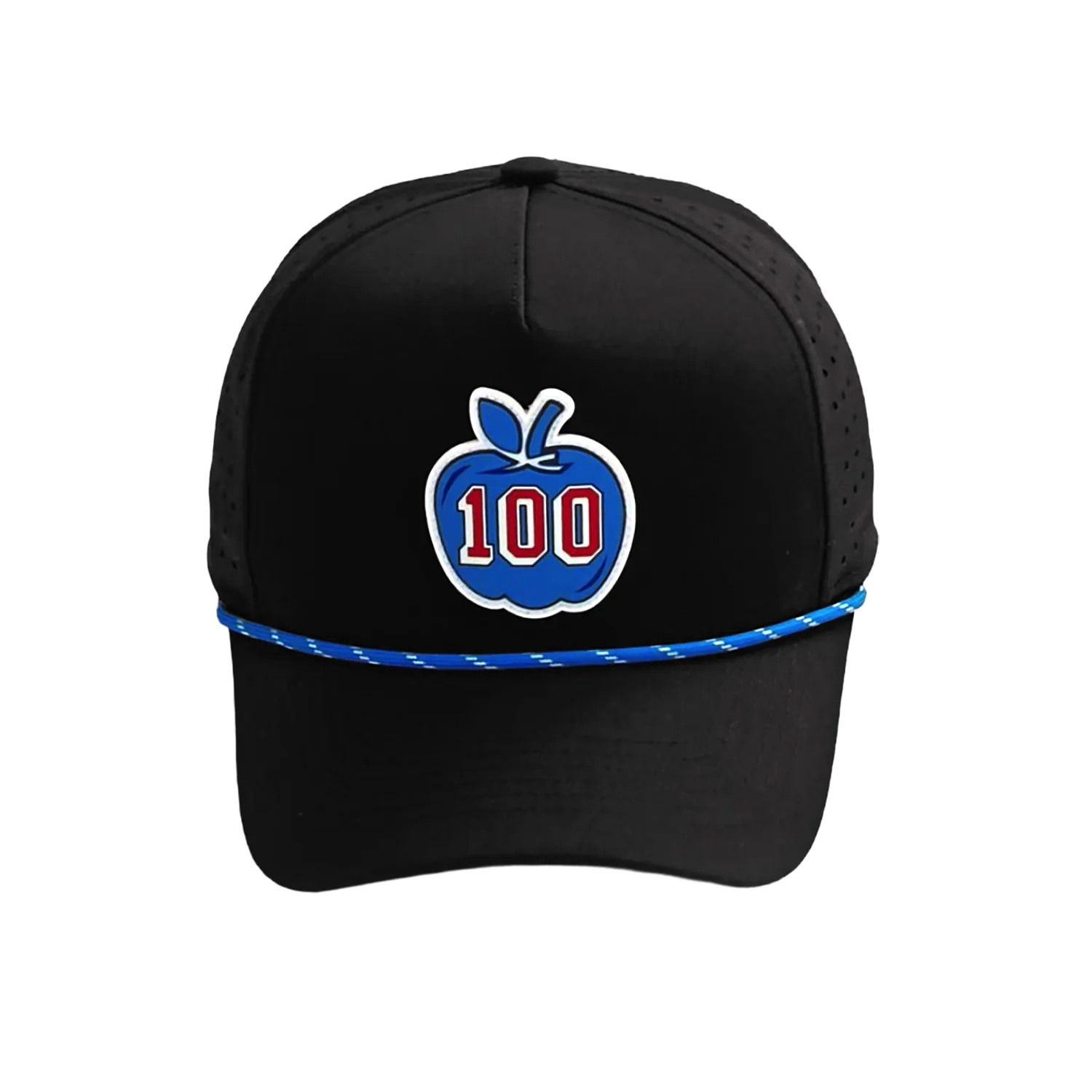 We Bleed Blue Rangers Centennial 100 Apple Rope Hat - Image 2