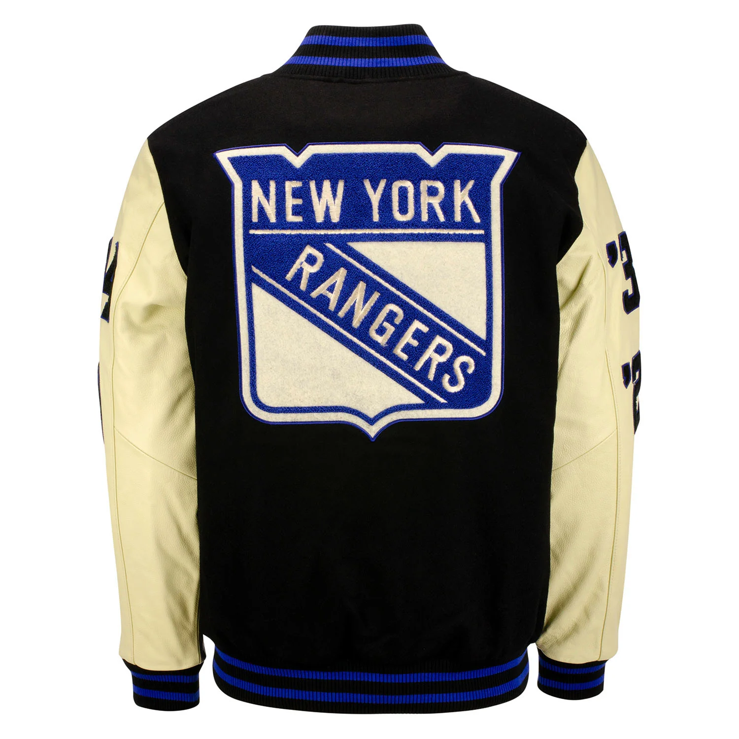 Starter Rangers Stanley Cup Wool Leather Jacket - Image 4