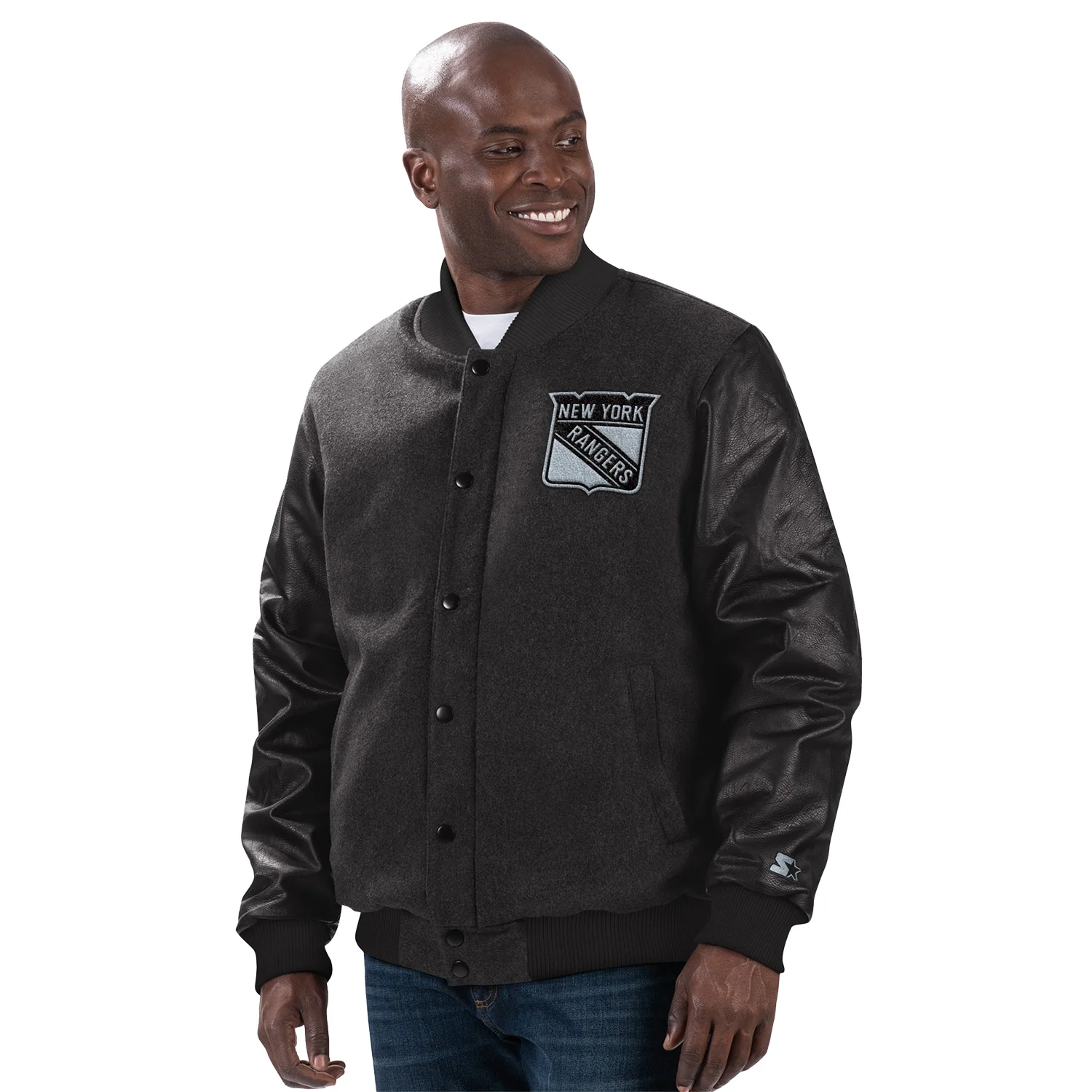 Starter Rangers Wool Leather Tonal Jacket