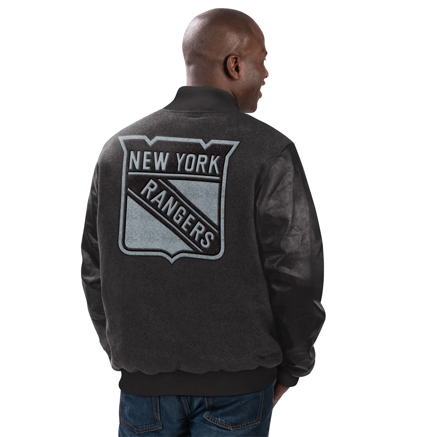 Starter Rangers Wool Leather Tonal Jacket - Image 2