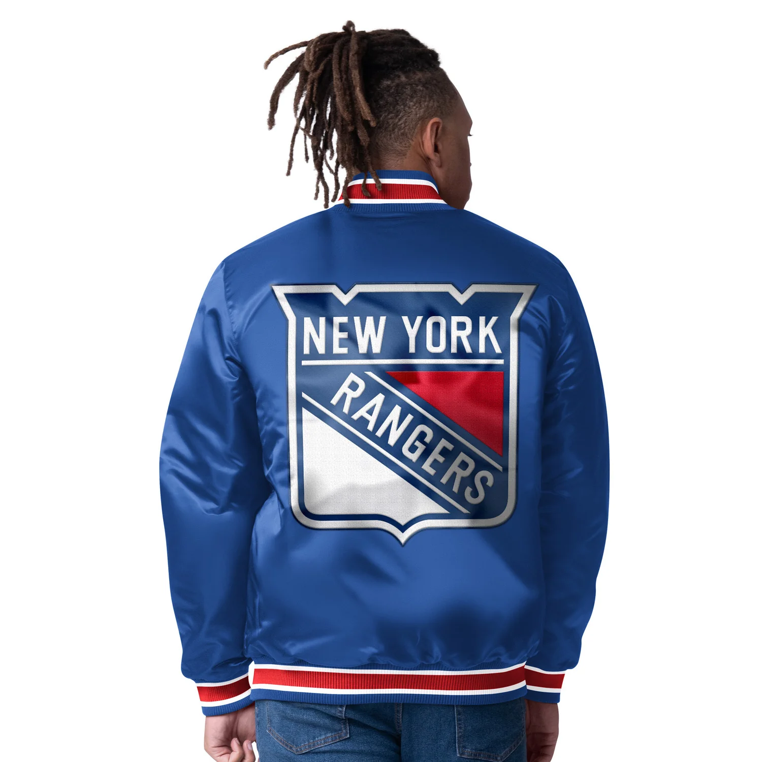 Starter Rangers Closer Reversible Satin Jacket - Image 3