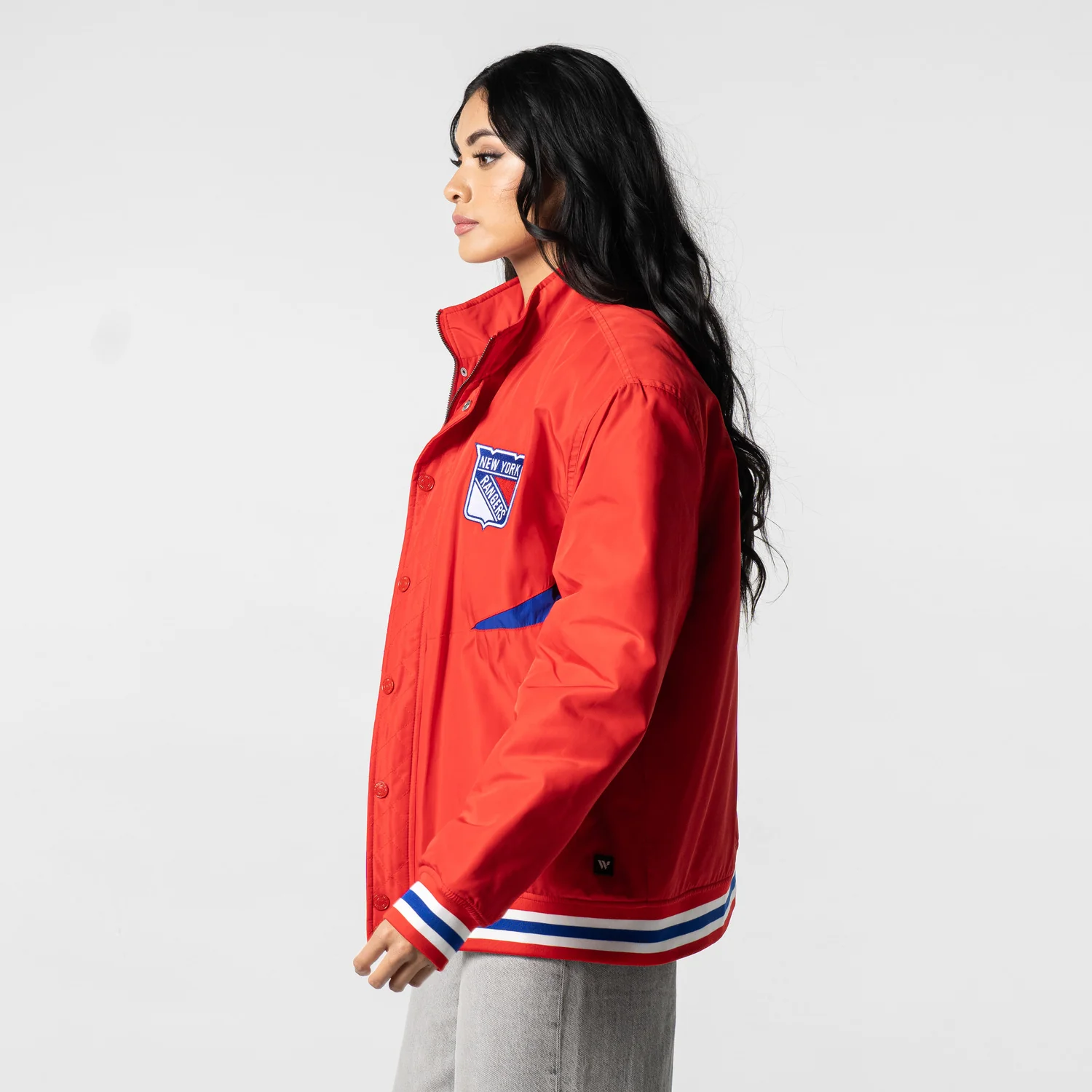 Wild Collective Rangers Red Nylon Bomber Jacket - Image 3