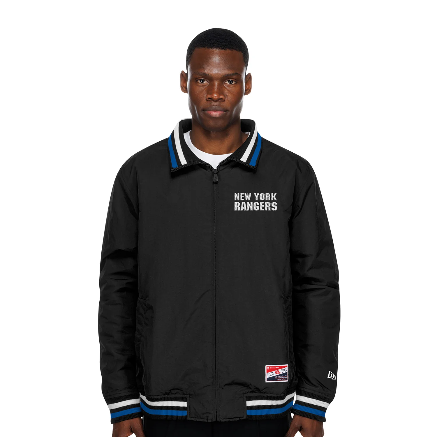 New Era Rangers Throwback Nylon Applique Full Zip Jacket
