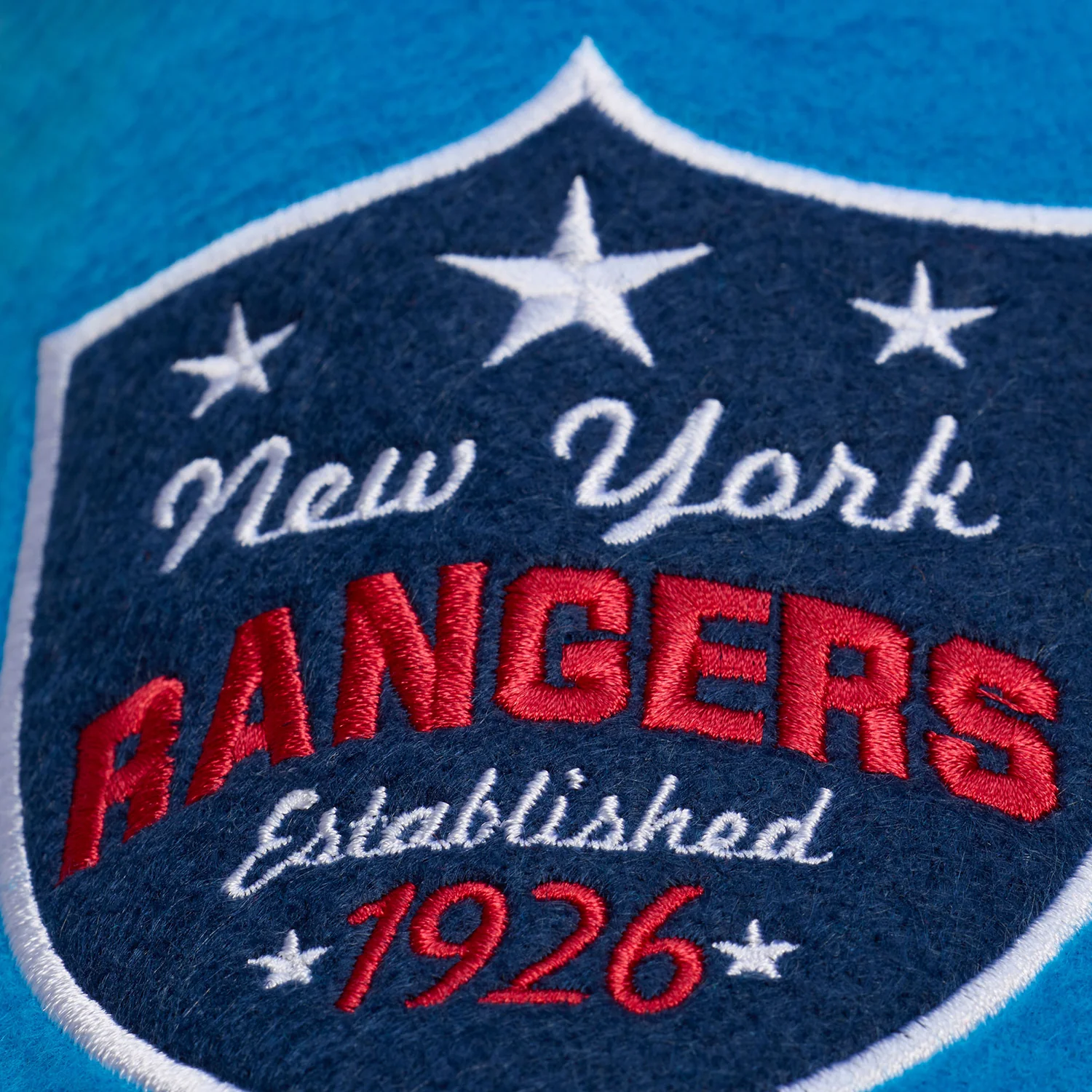 Mitchell & Ness Rangers Centennial Butterfly Varsity Jacket - Image 3