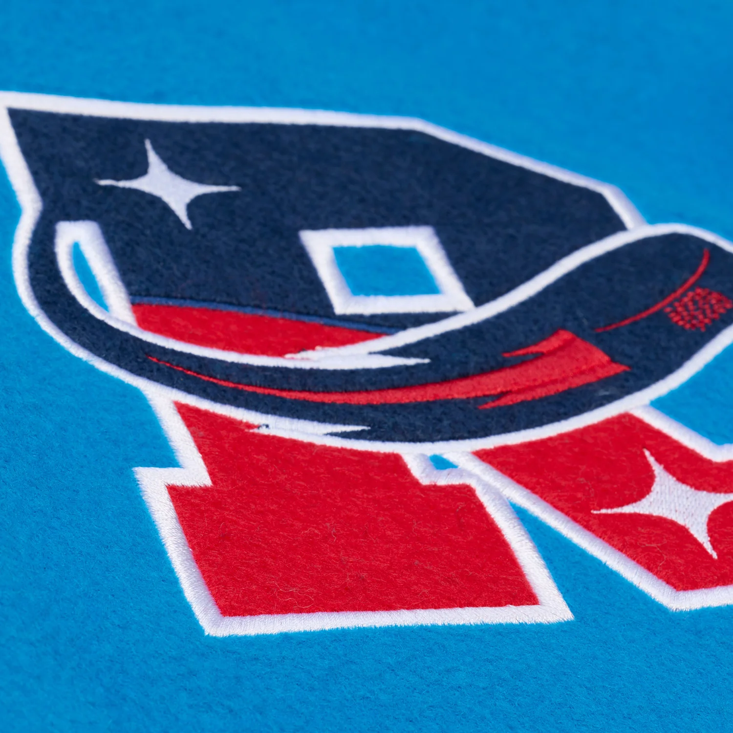 Mitchell & Ness Rangers Centennial Butterfly Varsity Jacket - Image 4