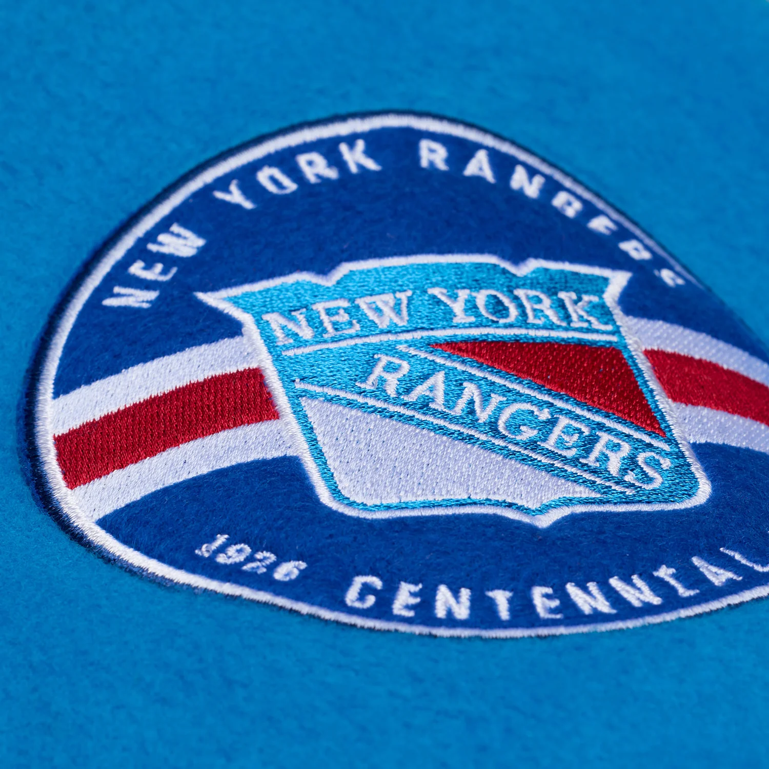 Mitchell & Ness Rangers Centennial Butterfly Varsity Jacket - Image 7