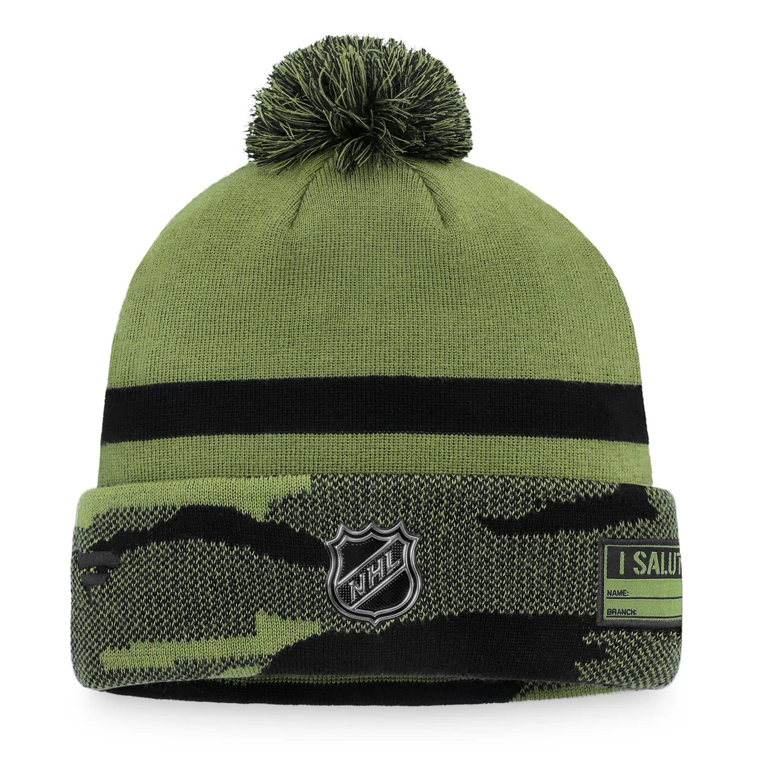 Fanatics Rangers Military Appreciation Beanie Cuff Pom - Image 2