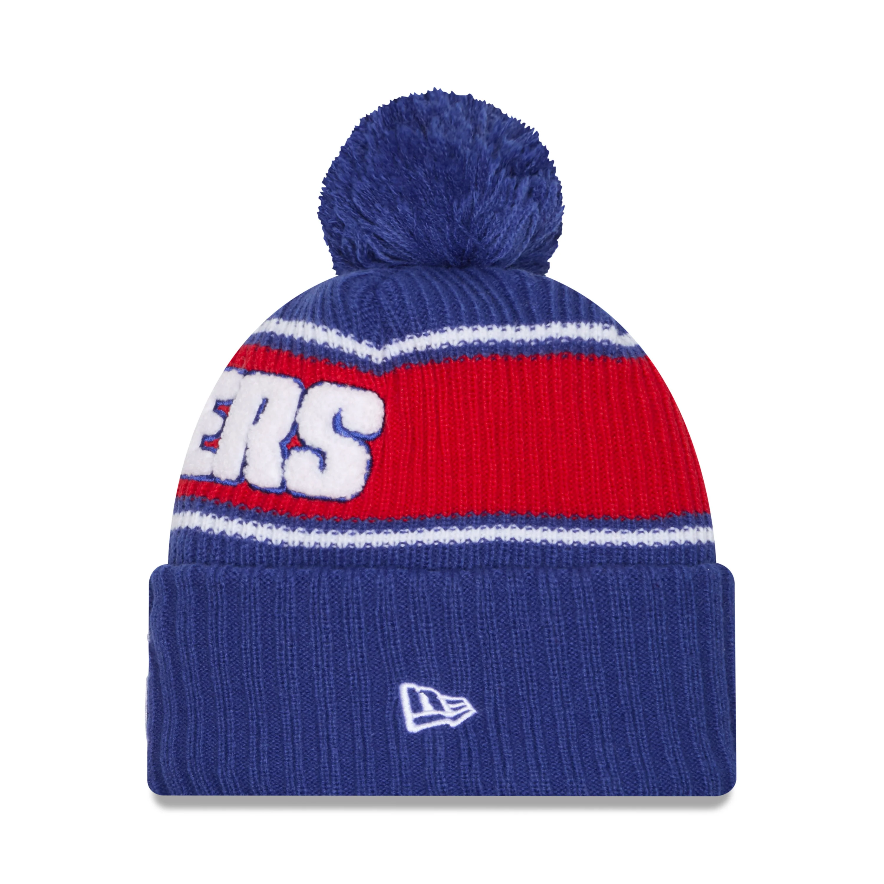 New Era Rangers Bold Royal Knit Pom - Image 3