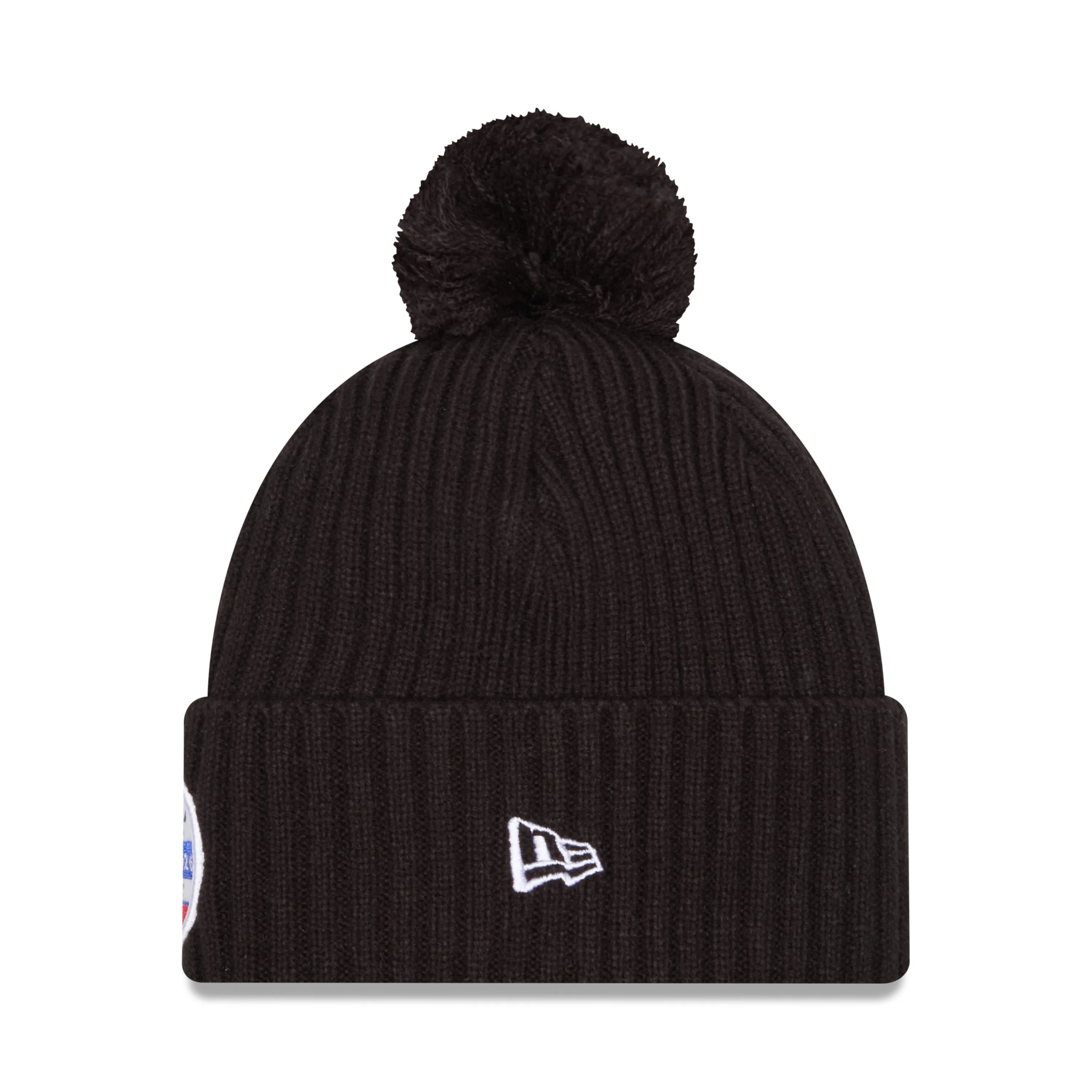 New Era Rangers Property Black Knit Pom - Image 2