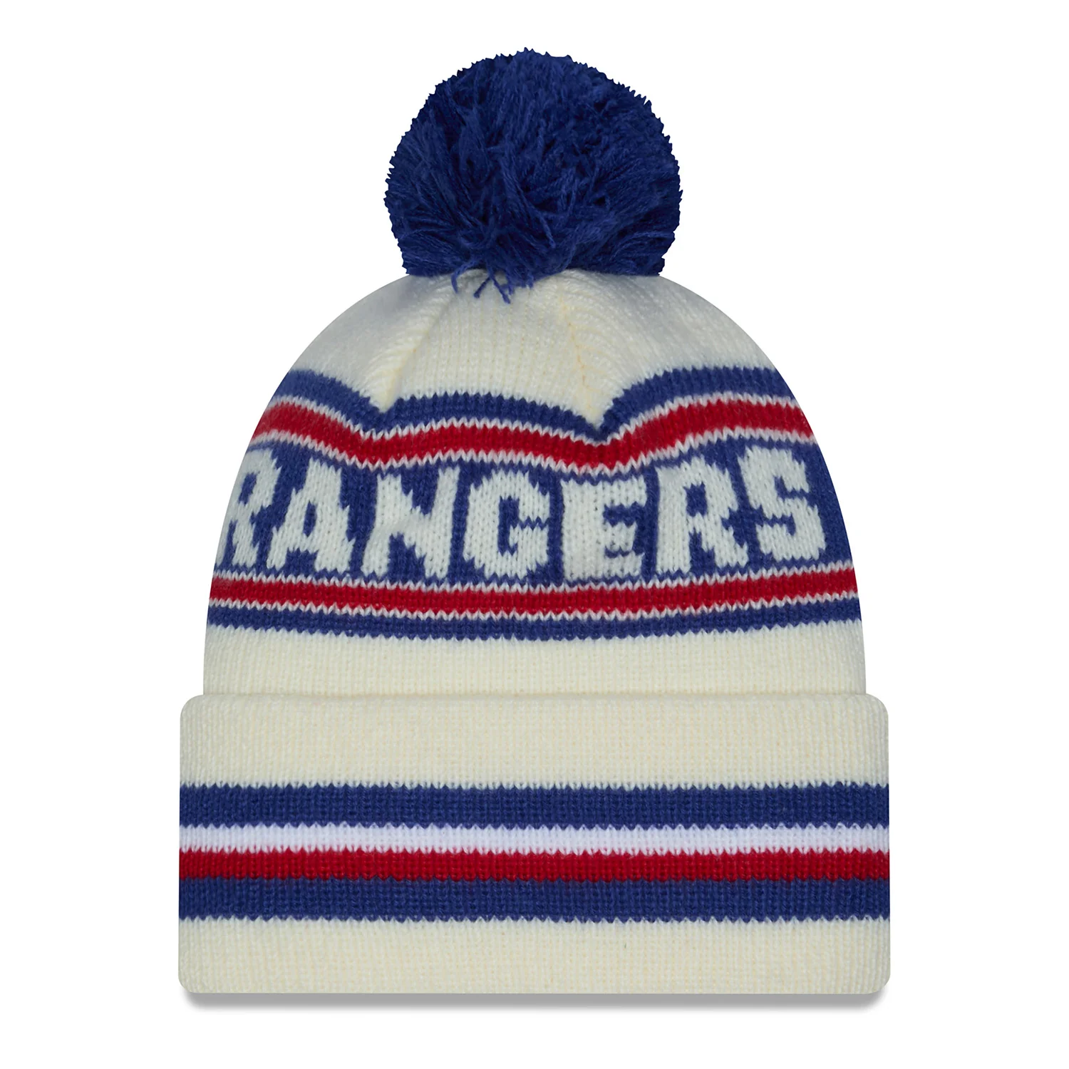 New Era Rangers Classic Chrome/Royal Knit Pom - Image 3