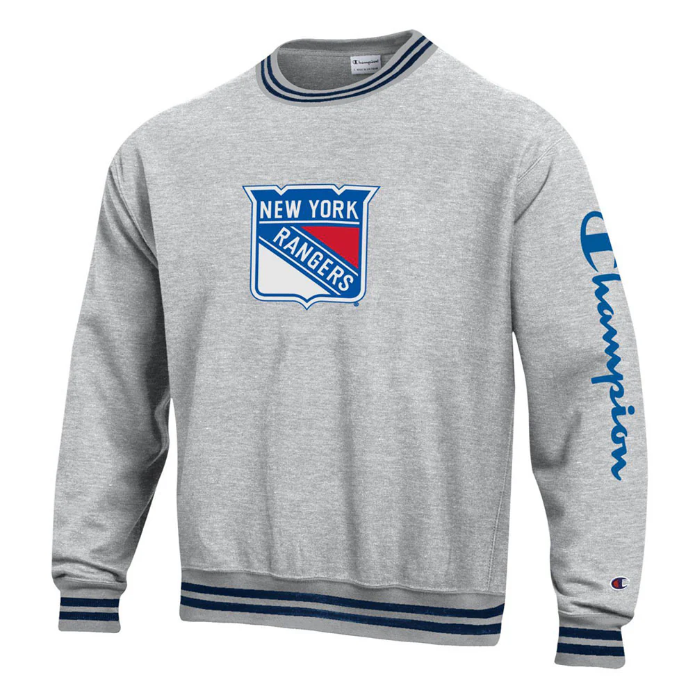 Champion Rangers Stripe Reverse Weave Crew