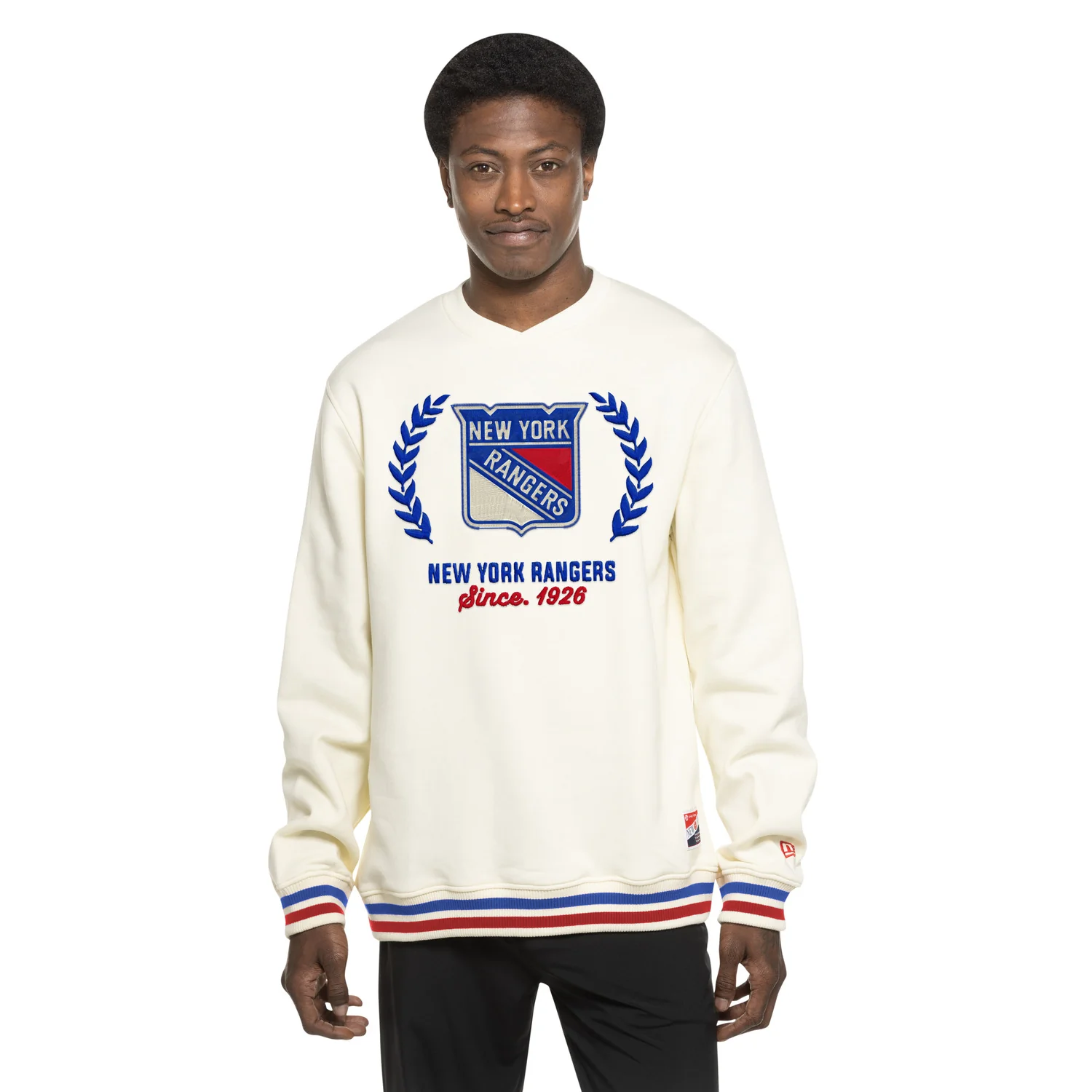 New Era Rangers Throwback Cream Crew