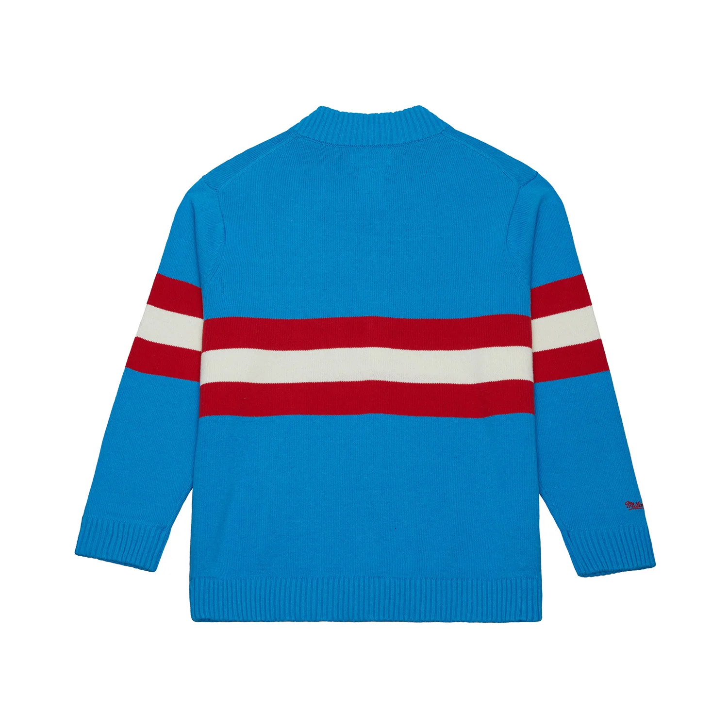 Mitchell & Ness Rangers Centennial Striped Cardigan Sweater - Image 2