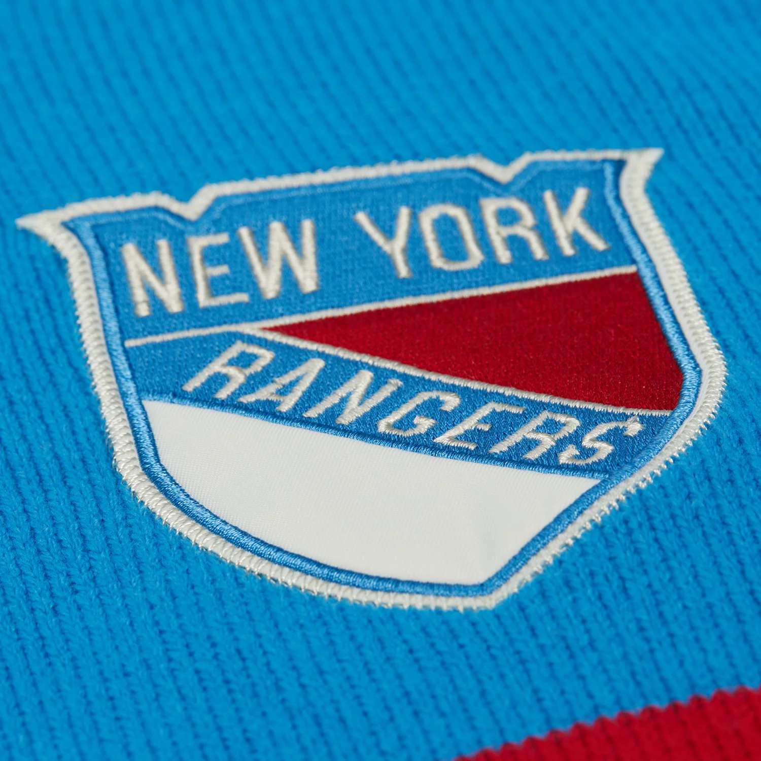 Mitchell & Ness Rangers Centennial Striped Cardigan Sweater - Image 3