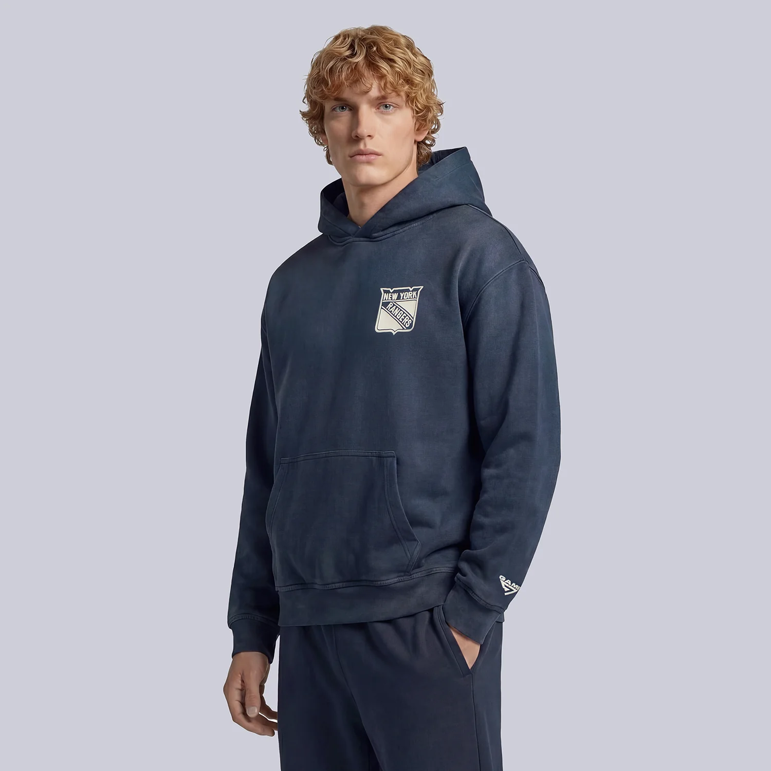 GAME 7 x Rangers Centennial Vintage Washed Hoodie - Image 3