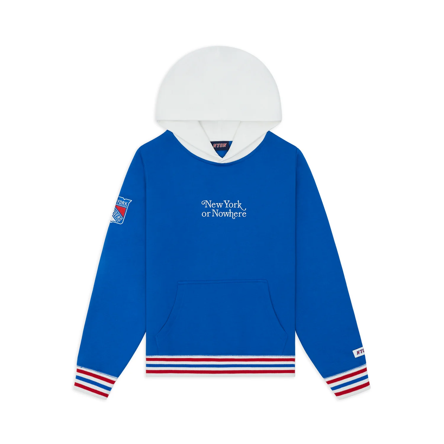 NYON x Rangers Royal Motto Hoodie - Image 2