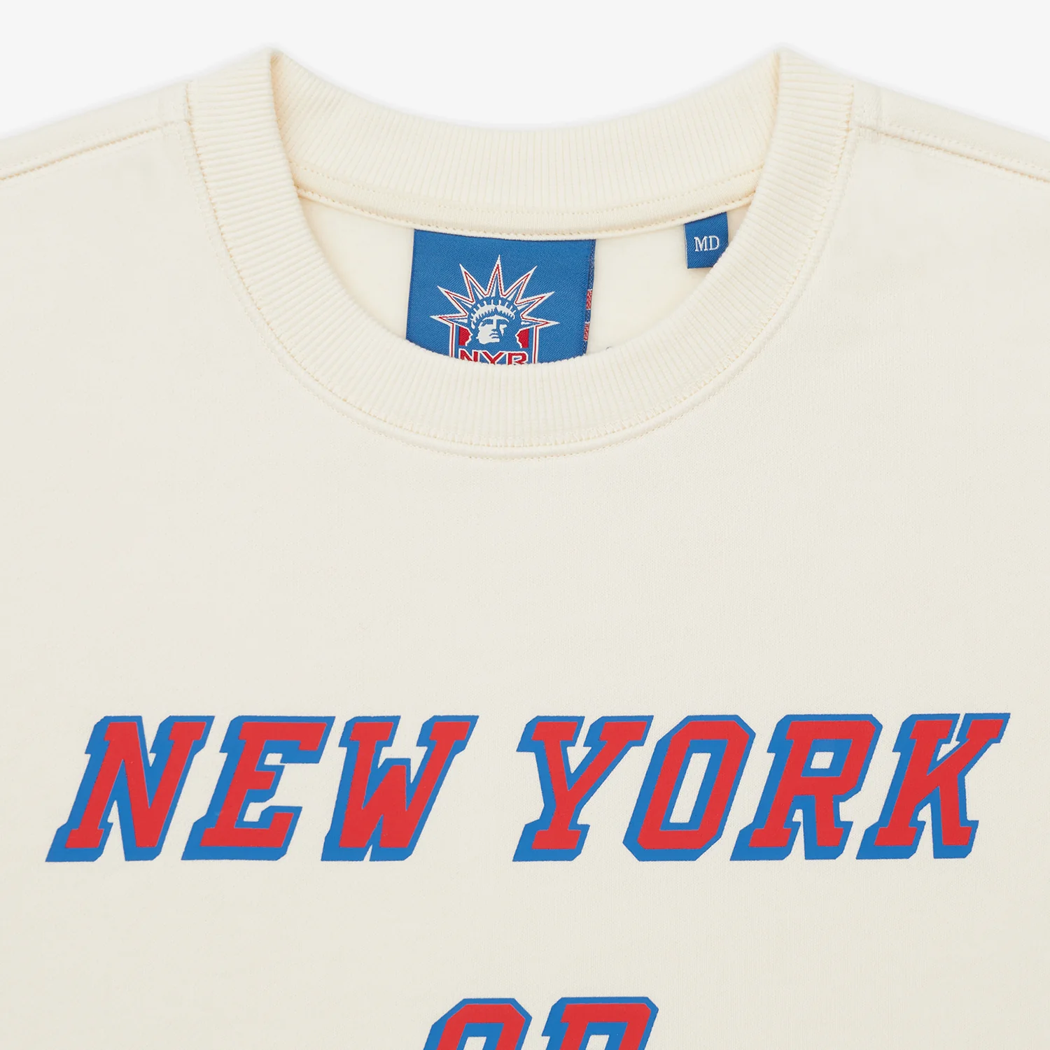 NYON x Rangers Off White Home Team Crewneck - Image 6