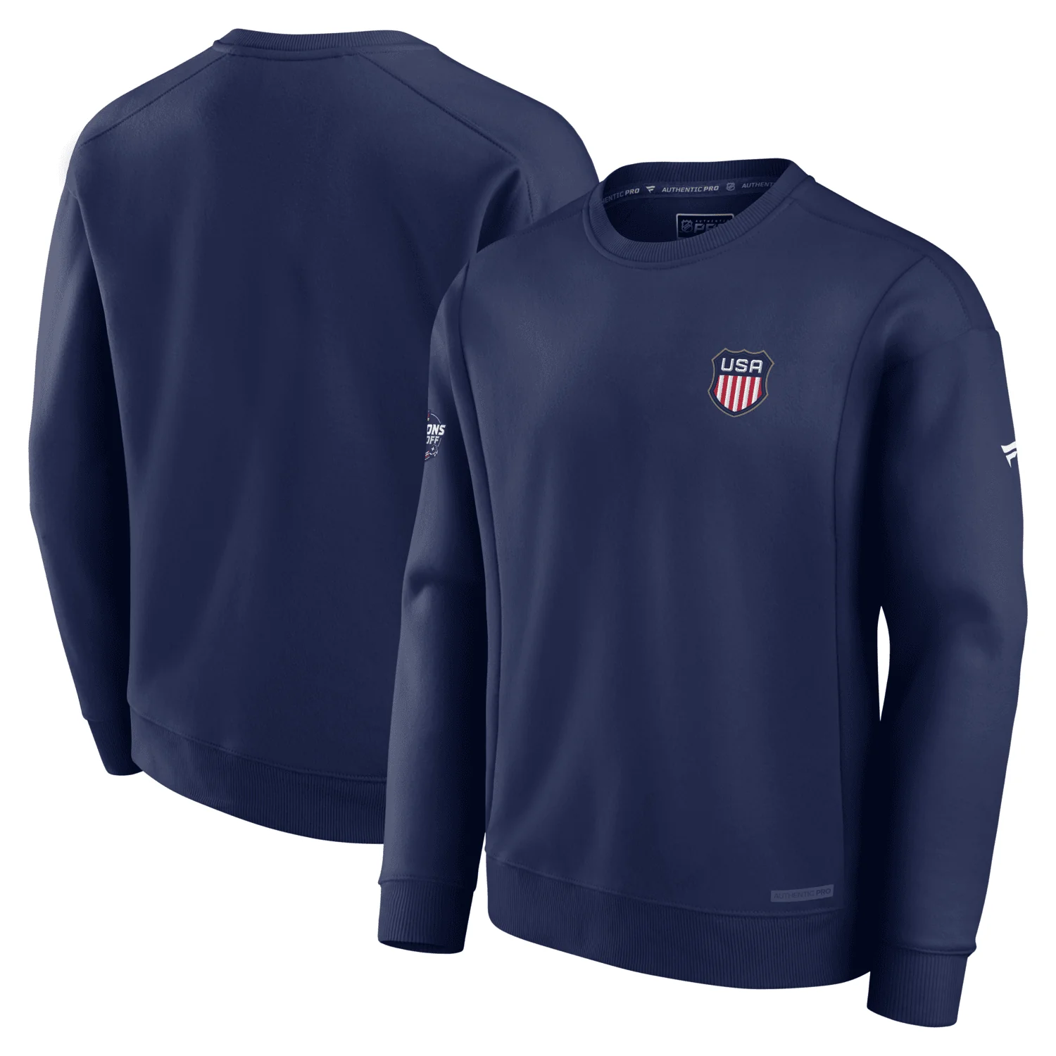 Fanatics USA Authentic Pro 4 Nations Cotton Fleece Crew - Image 3