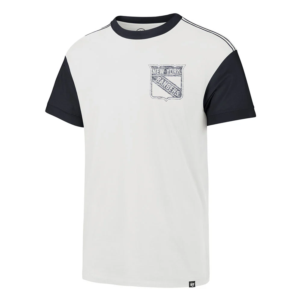 47 Brand Rangers White Wash Double Header Cannon Tee