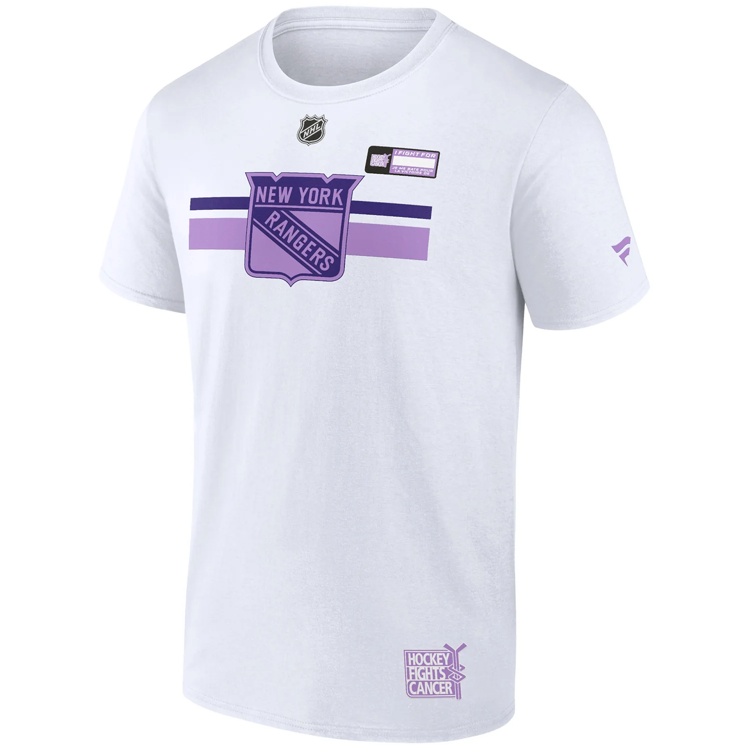 Fanatics Rangers Authentic Pro Hockey Fights Cancer Tee