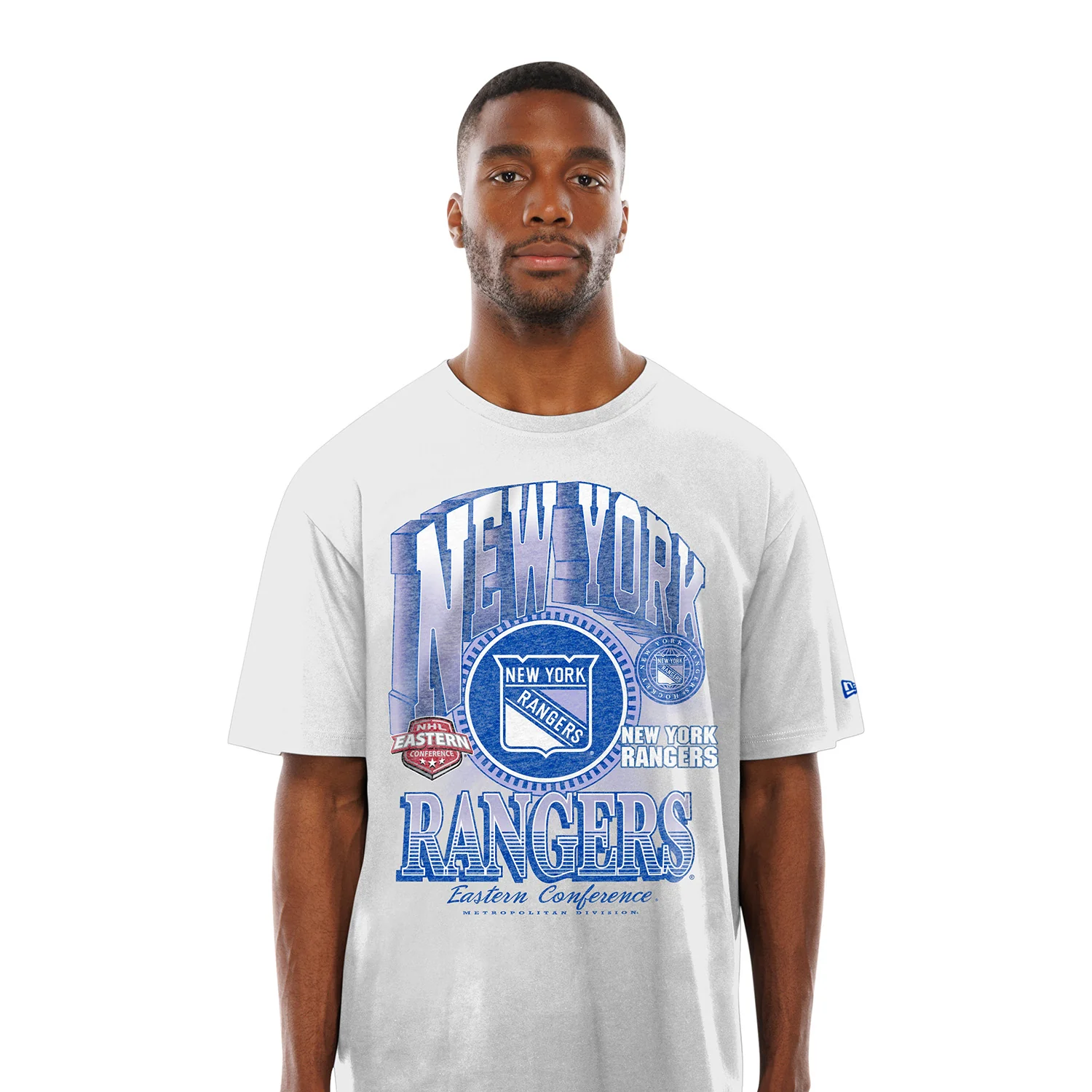 New Era Rangers White Sport Classics Graphic Tee