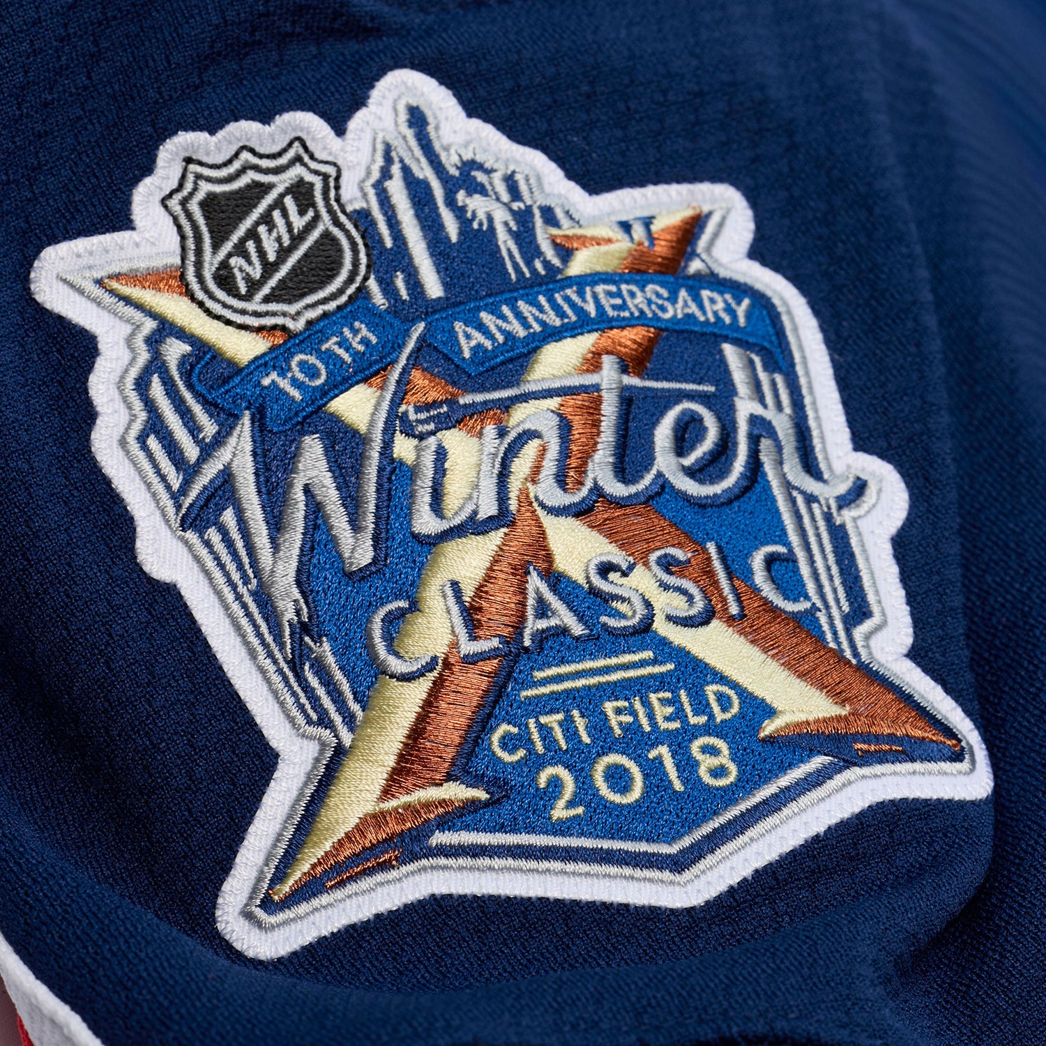 Mitchell & Ness Rangers Henrik Lundqvist 2018 Winter Classic Power Play Jersey - Image 7