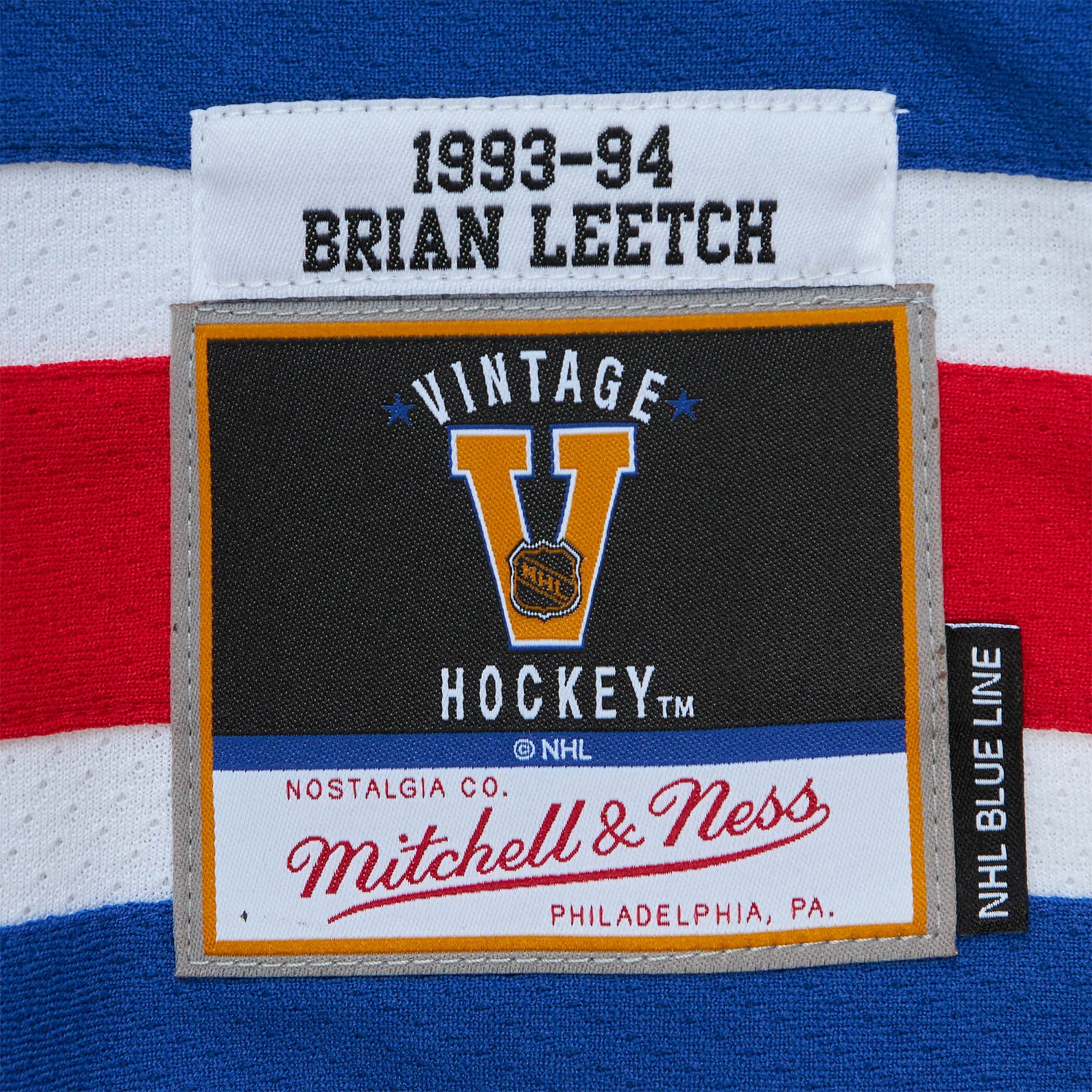 Mitchell & Ness Rangers Brian Leetch 1993 Home Jersey - Image 5