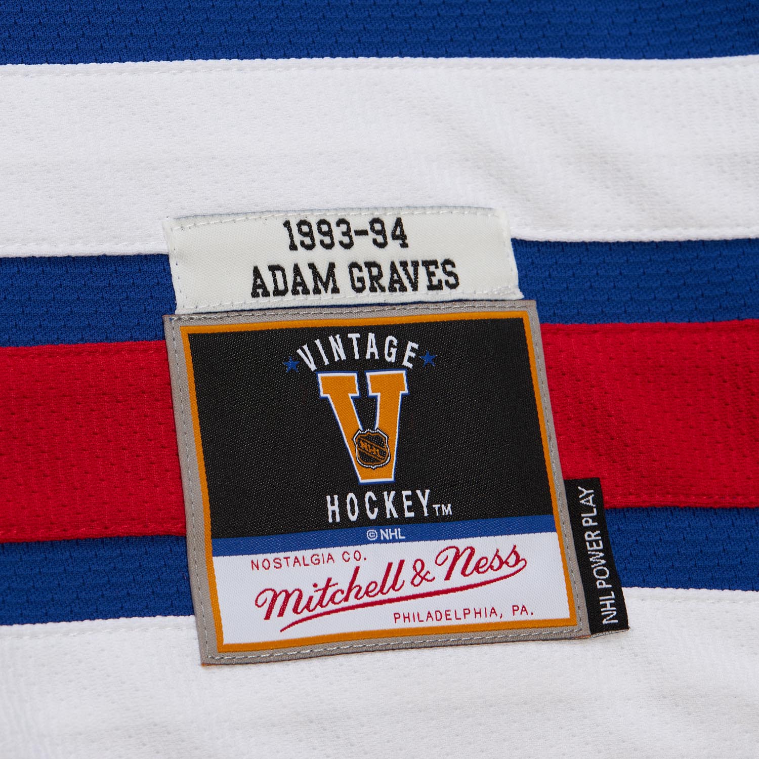 Mitchell & Ness Rangers 1993 Adam Graves Power Play Jersey - Image 5