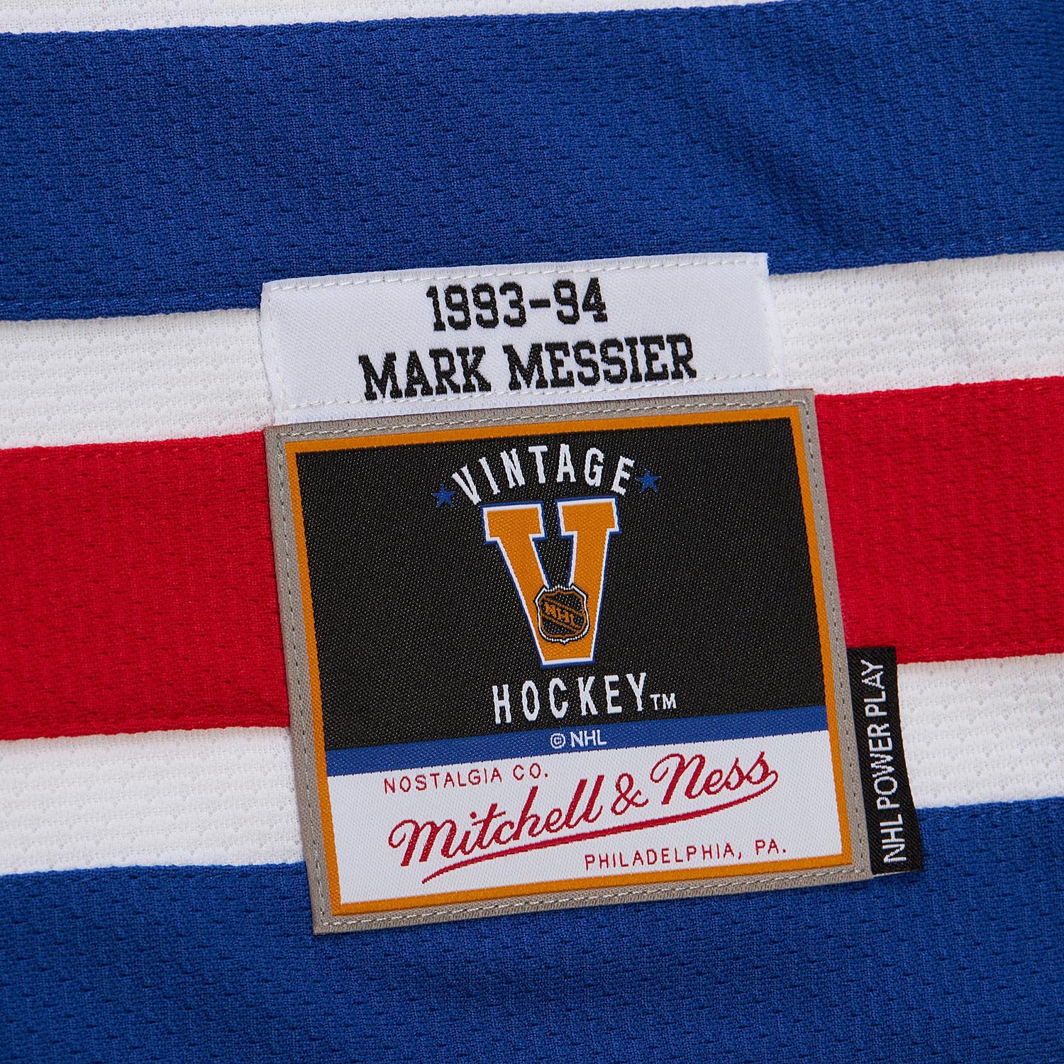 Mitchell & Ness Rangers 1993 Mark Messier Power Play Jersey - Image 6