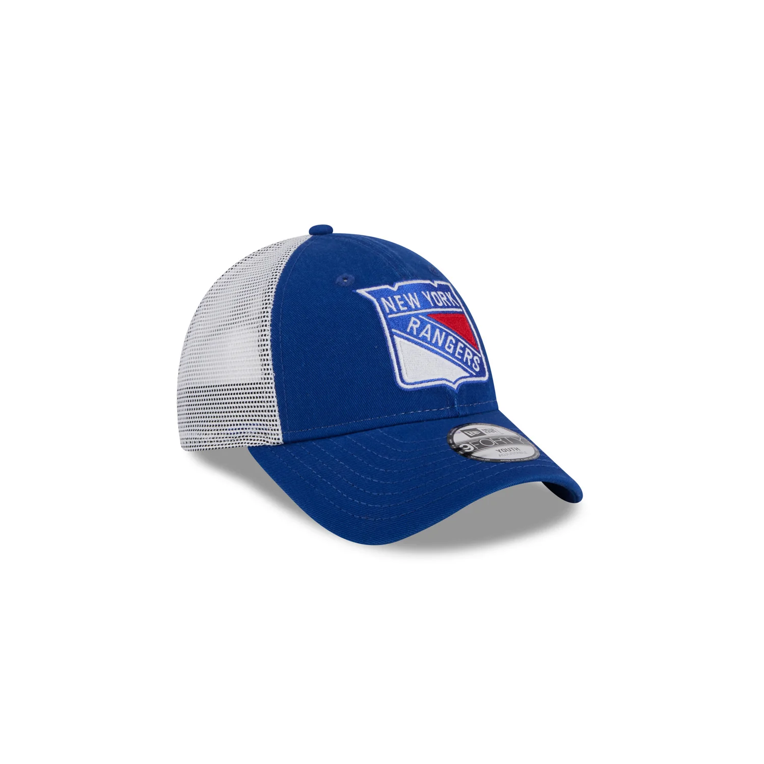 Youth New Era Rangers Primary Logo 940 Trucker Hat - Image 2