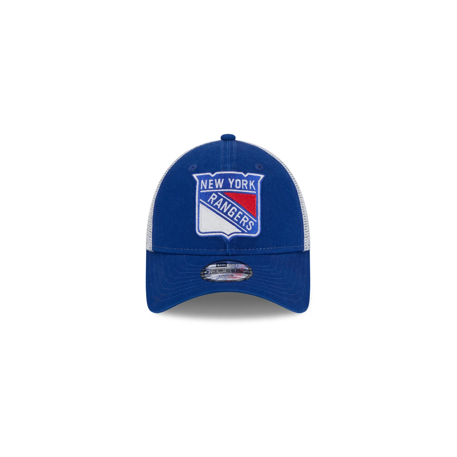 Youth New Era Rangers Primary Logo 940 Trucker Hat - Image 3