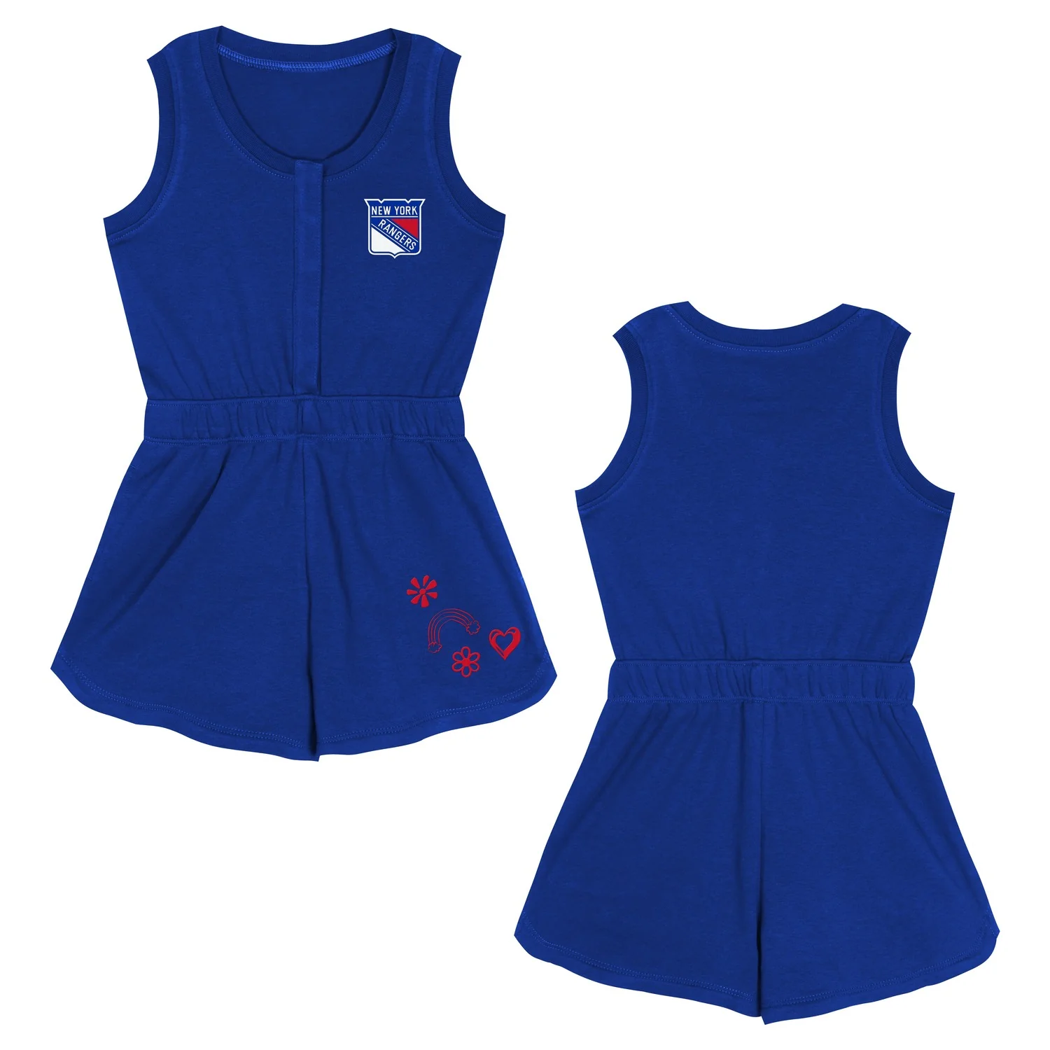 Infant Rangers Super Girl Front Placket Romper - Image 3