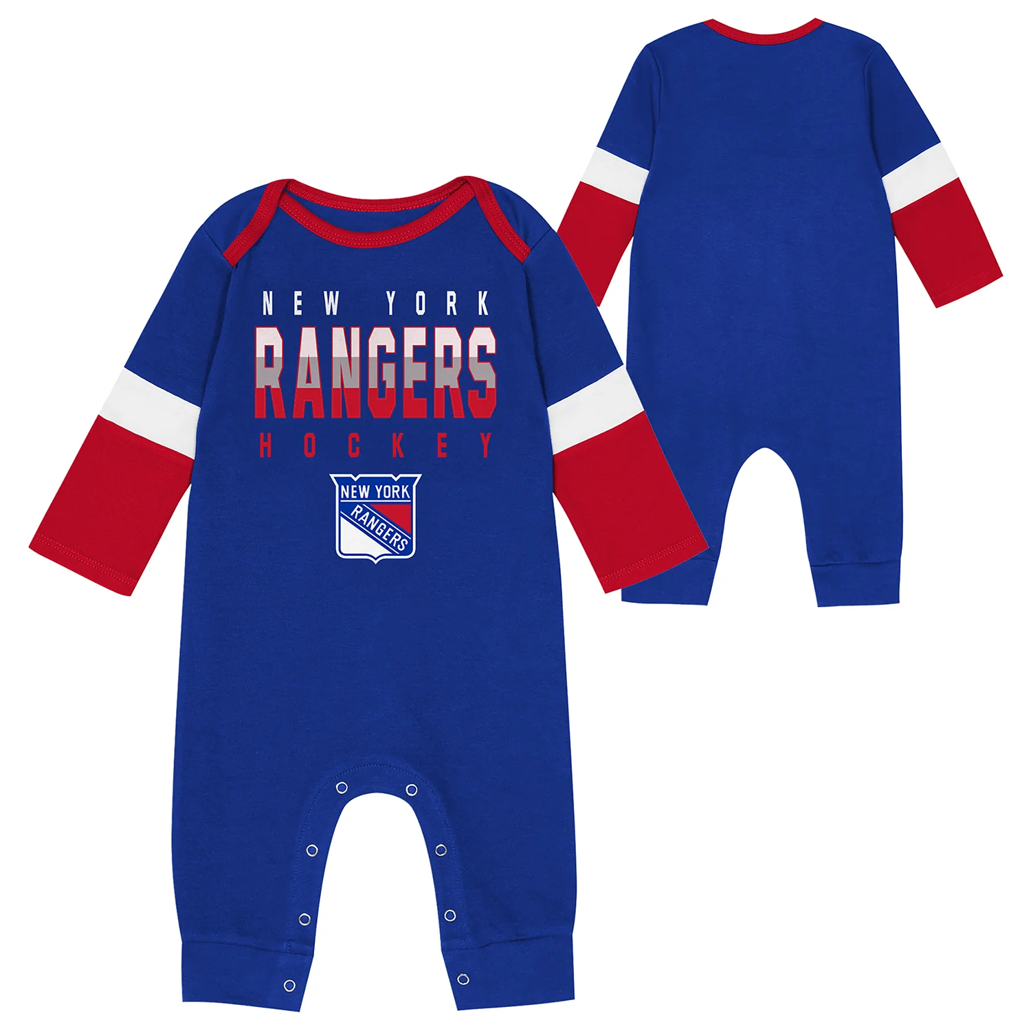 Newborn Rangers Cycling the Puck Longsleeve Coverall - Image 3