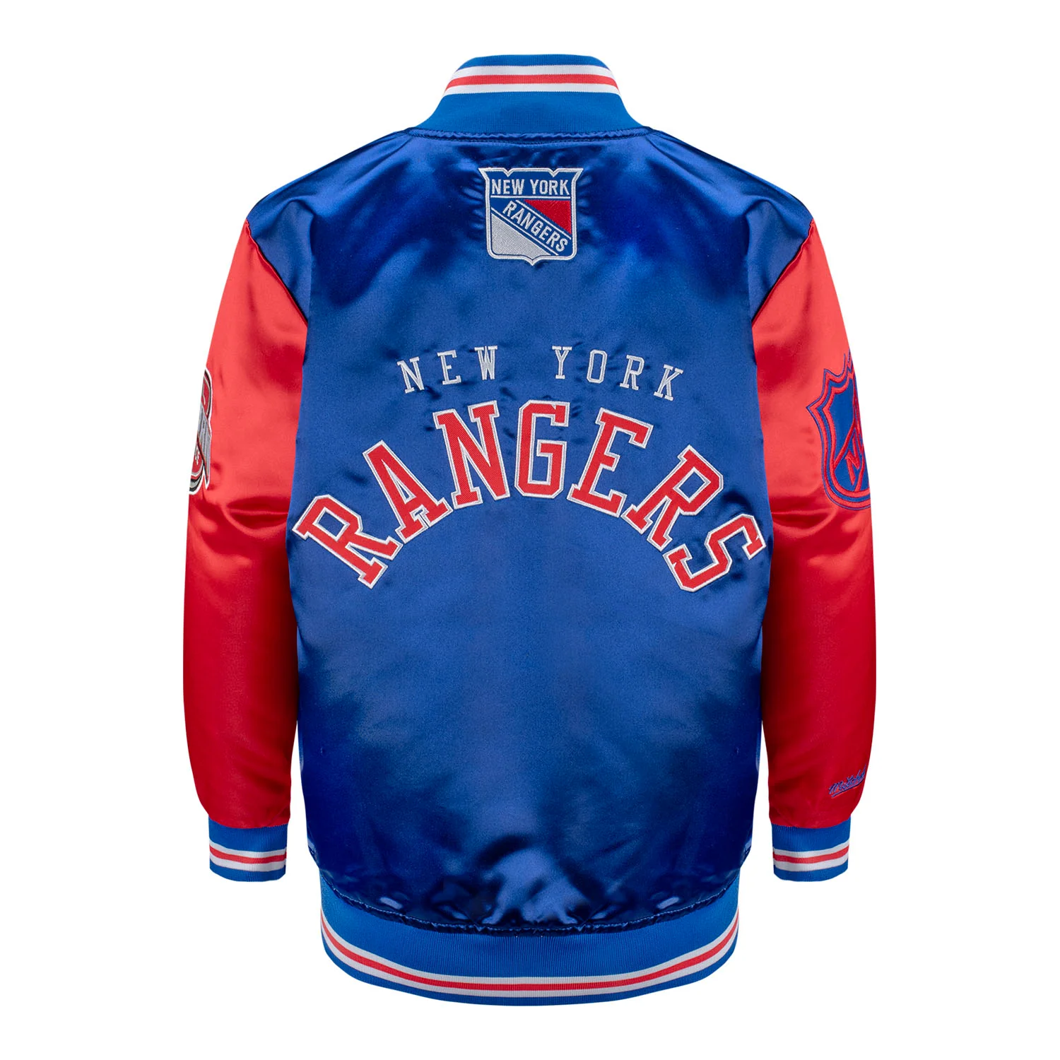 Youth Mitchell & Ness Rangers Primetime Heavyweight Satin Jacket