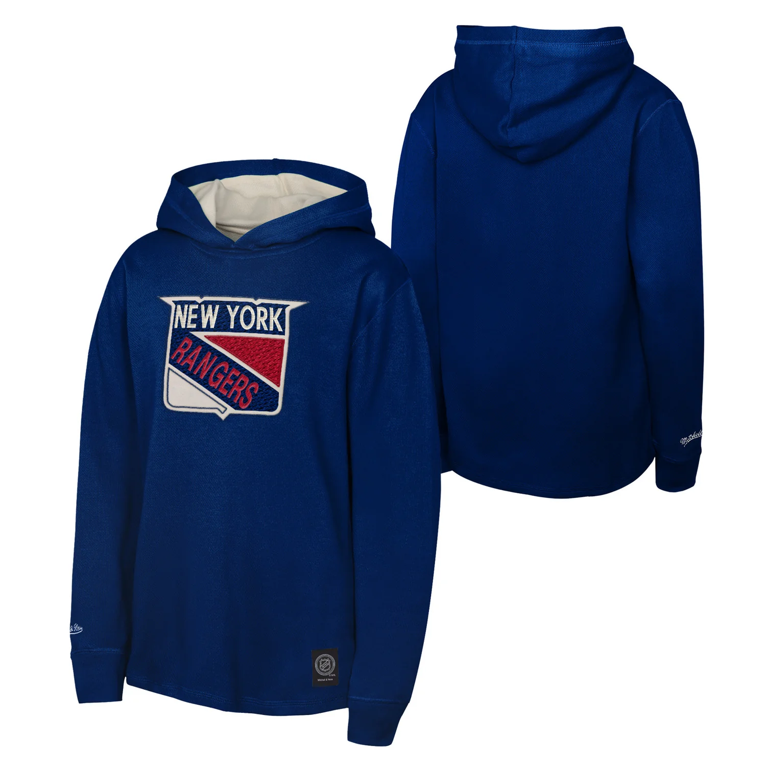 Youth Mitchell & Ness Rangers Thermal Long Sleeve Hood - Image 2