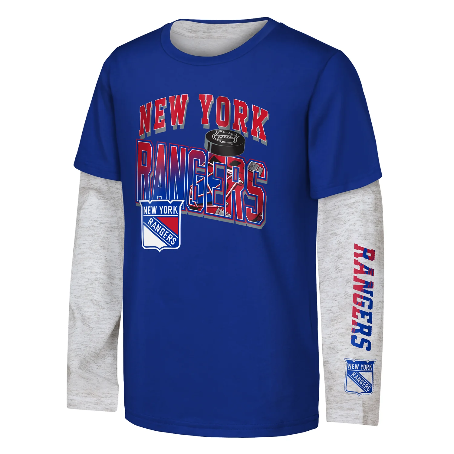 Youth Rangers Rally Team 3 in 1 Combo Shortsleeve & Longsleeve Tee - Image 2