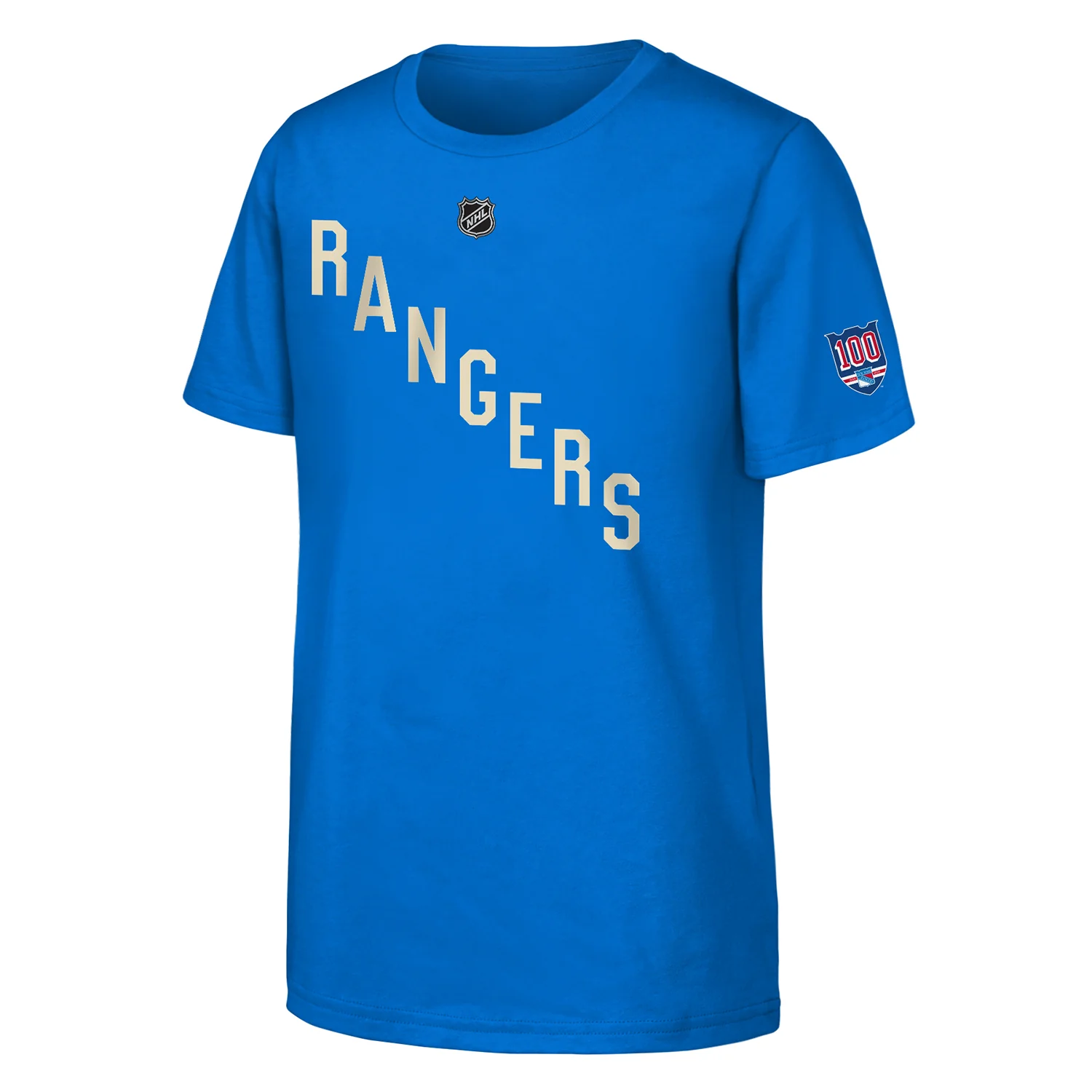Youth Rangers Centennial Igor Shesterkin Name & Number Tee - Image 2