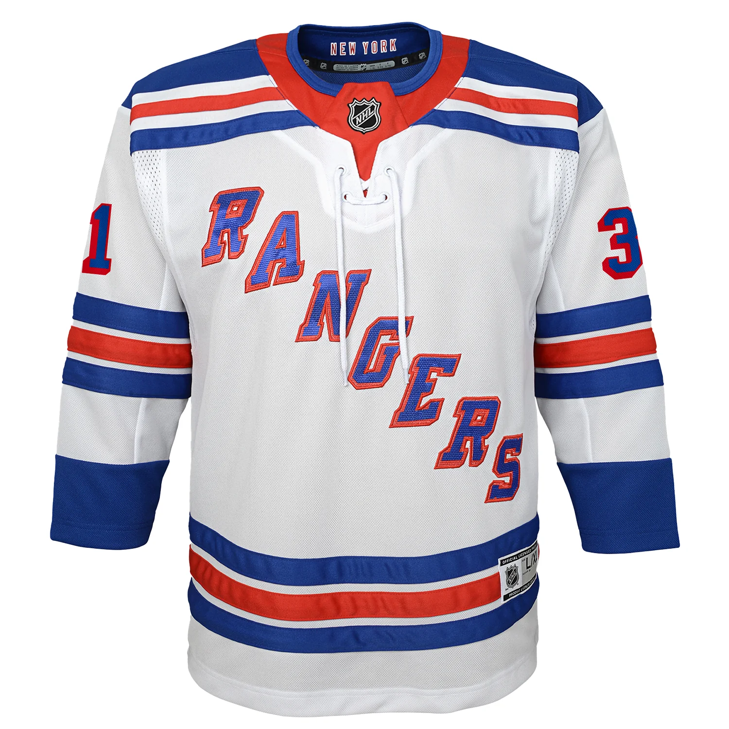 Youth Rangers Igor Shesterkin Road Jersey - Image 2
