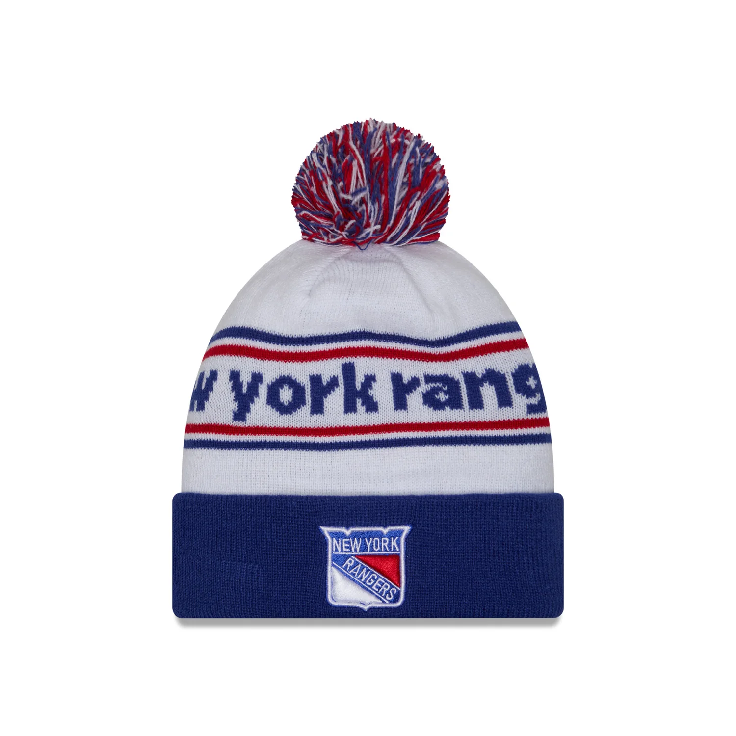 New Era Rangers Banded Knit Pom