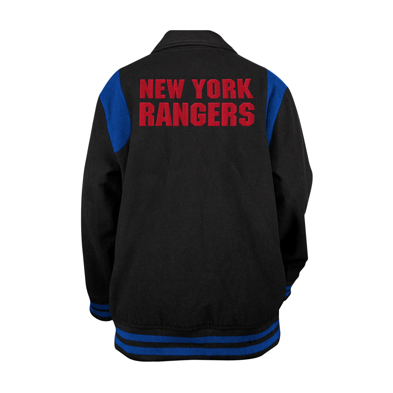 New Era Rangers Black Snapfront Jacket - Image 2