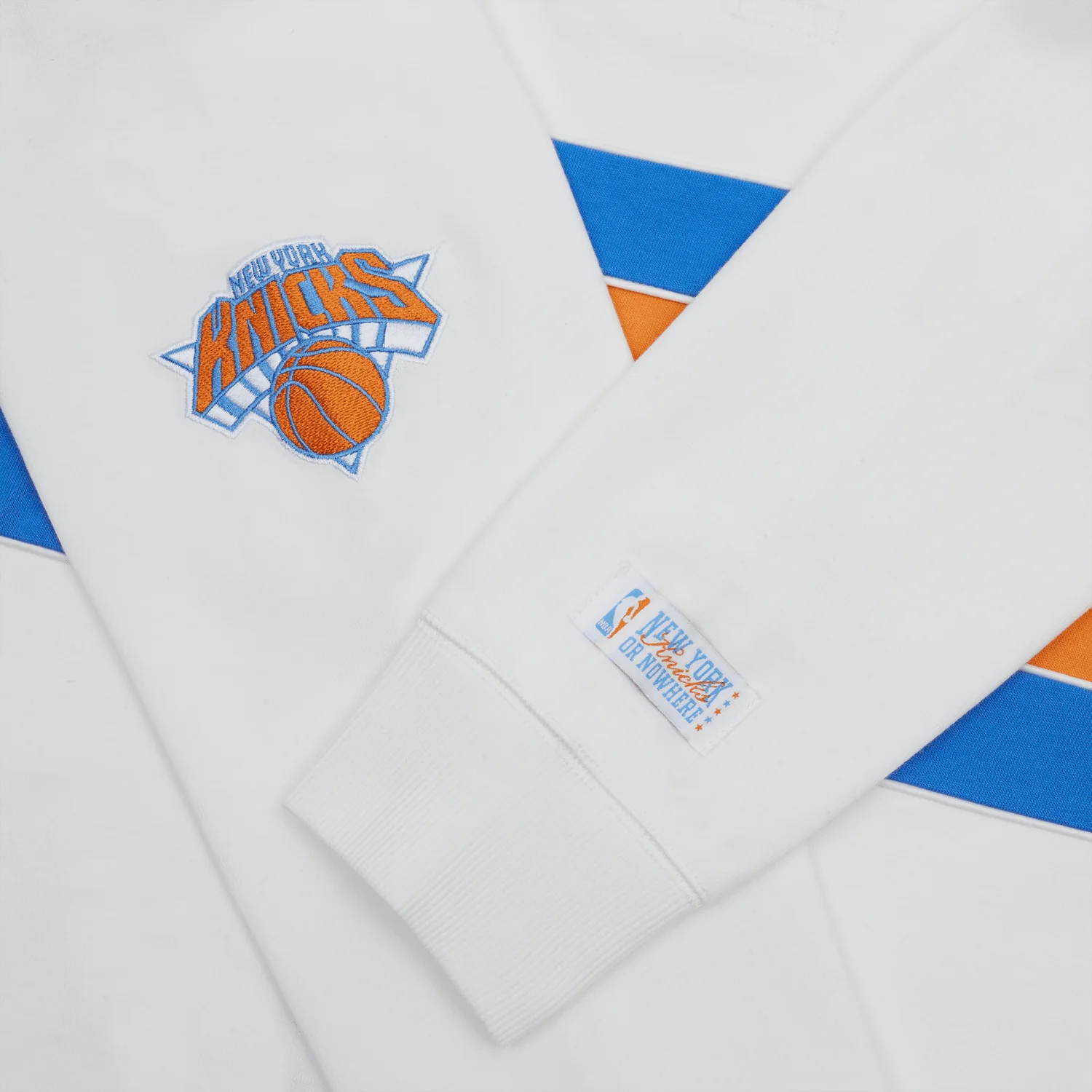 NYON x Knicks Boroughs Cream Rugby Longsleeve Tee - Image 4