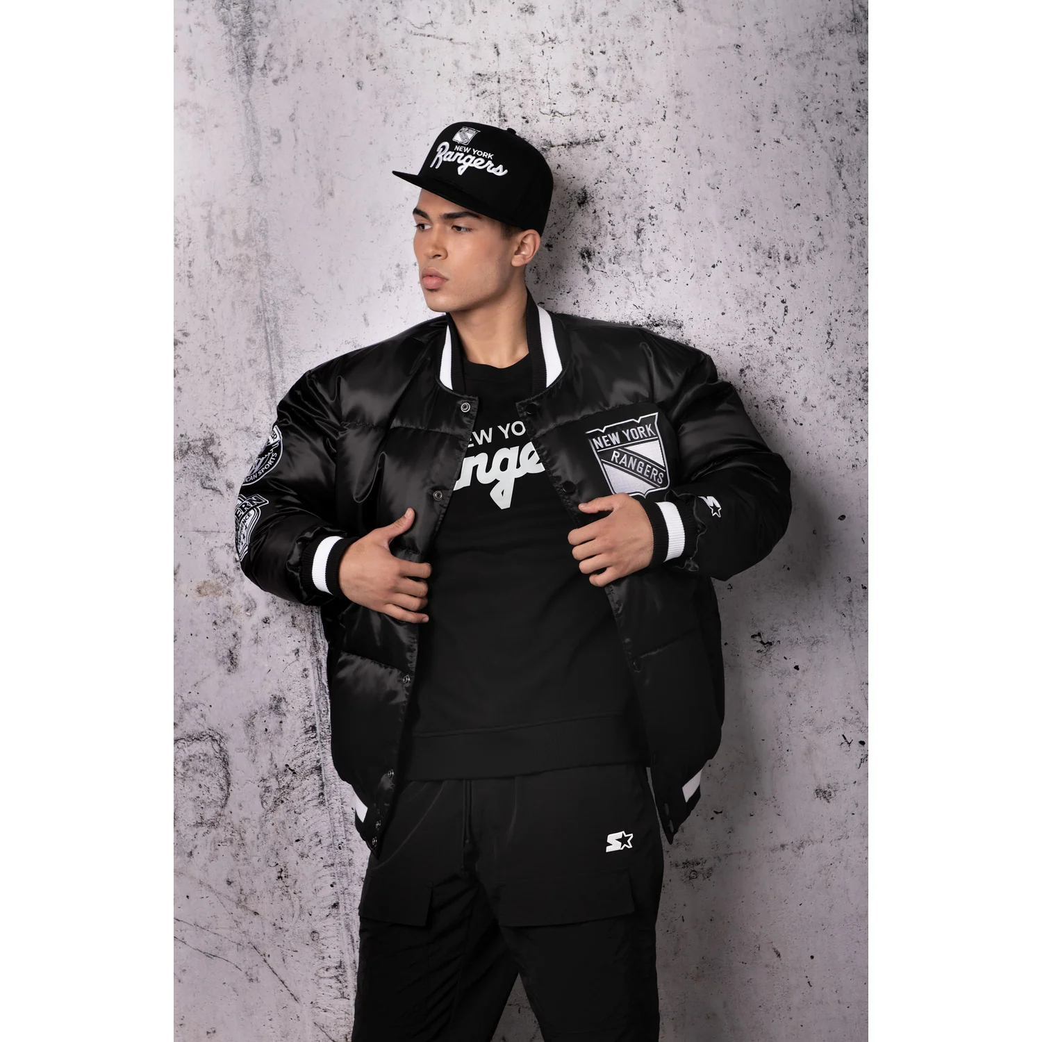 Starter Rangers "Black Ice" Down Puffer Jacket - Image 5
