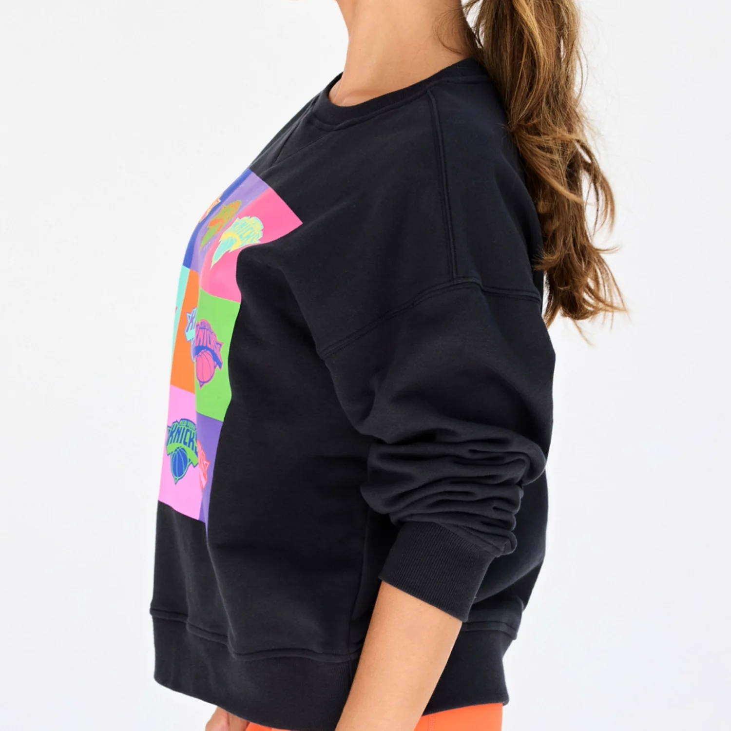 Terez Knicks Black Technicolor Crew - Image 3